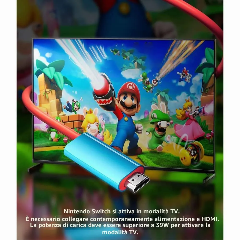 RREAKA Switch Dock per Nintendo Switch OLED, adattatore TV Switch 2 in 1 con cavo HDMI 4K, ricarica di tipo C da 100 W, docking station portatile da viaggio, per Samsung Dex S24, MacBook - immagine 7