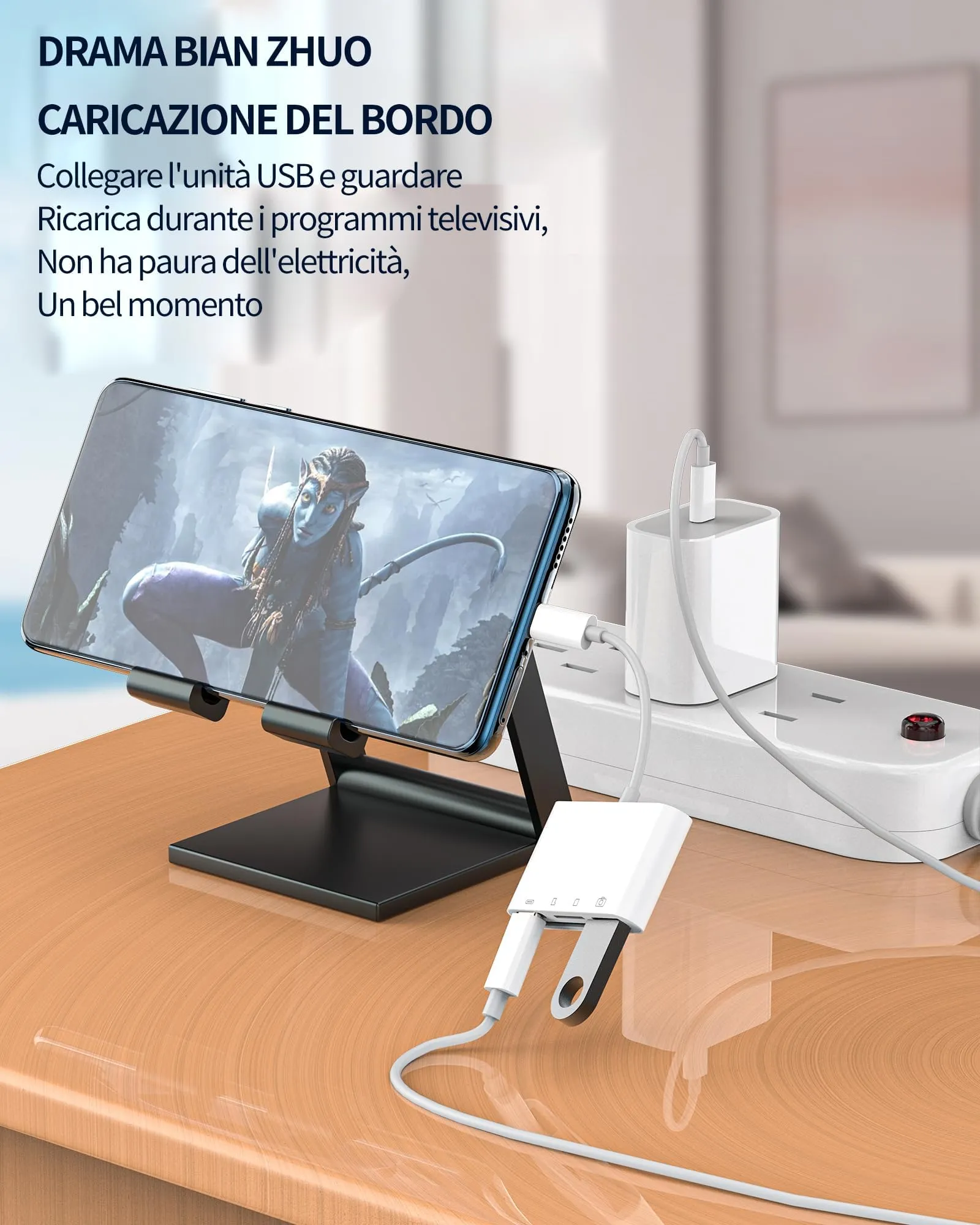 Adattatore USB C Lettore di Schede per SD Micro SD Card USB 3.0 Ricarica Porta OTG per Apple per iPhone16 15 Pro per iPad MacBook Compatibile per Samsung Android Accessori Macchina Fotografica Memoria - immagine 6