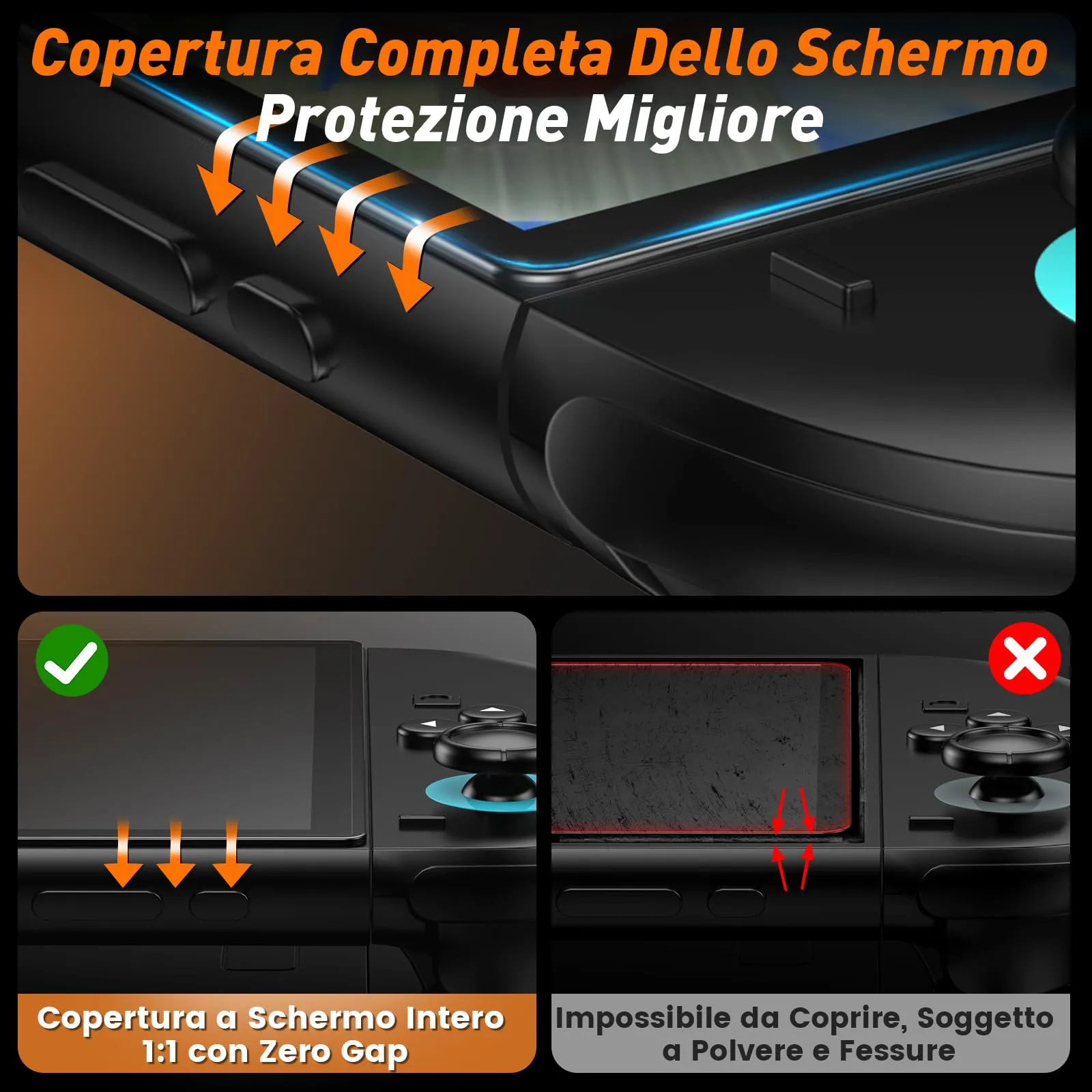 daydayup 4 Pezzi Vetro Temperato Compatibile con Nintendo Switch 2, 4 Pezzi Pellicola Protettiva per Switch 2 Model 2025 -Bubble Free, HD, Anti-Crack, durezza 9H, Resistente ai Graffi. (7.9") - immagine 6