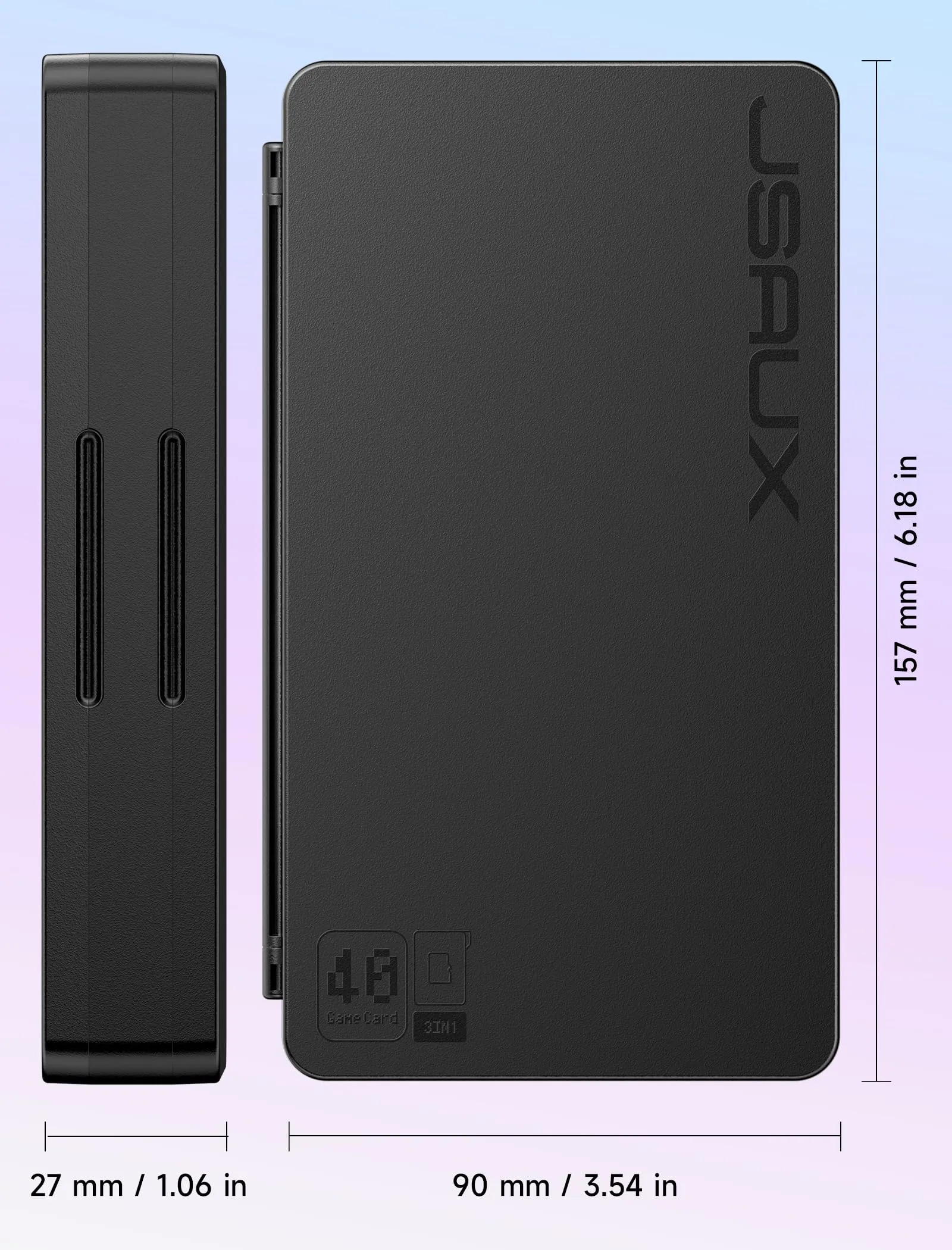 JSAUX Custodia per cartucce Nintendo Switch 2/OLED/Lite, 40 slot - Nero - immagine 7