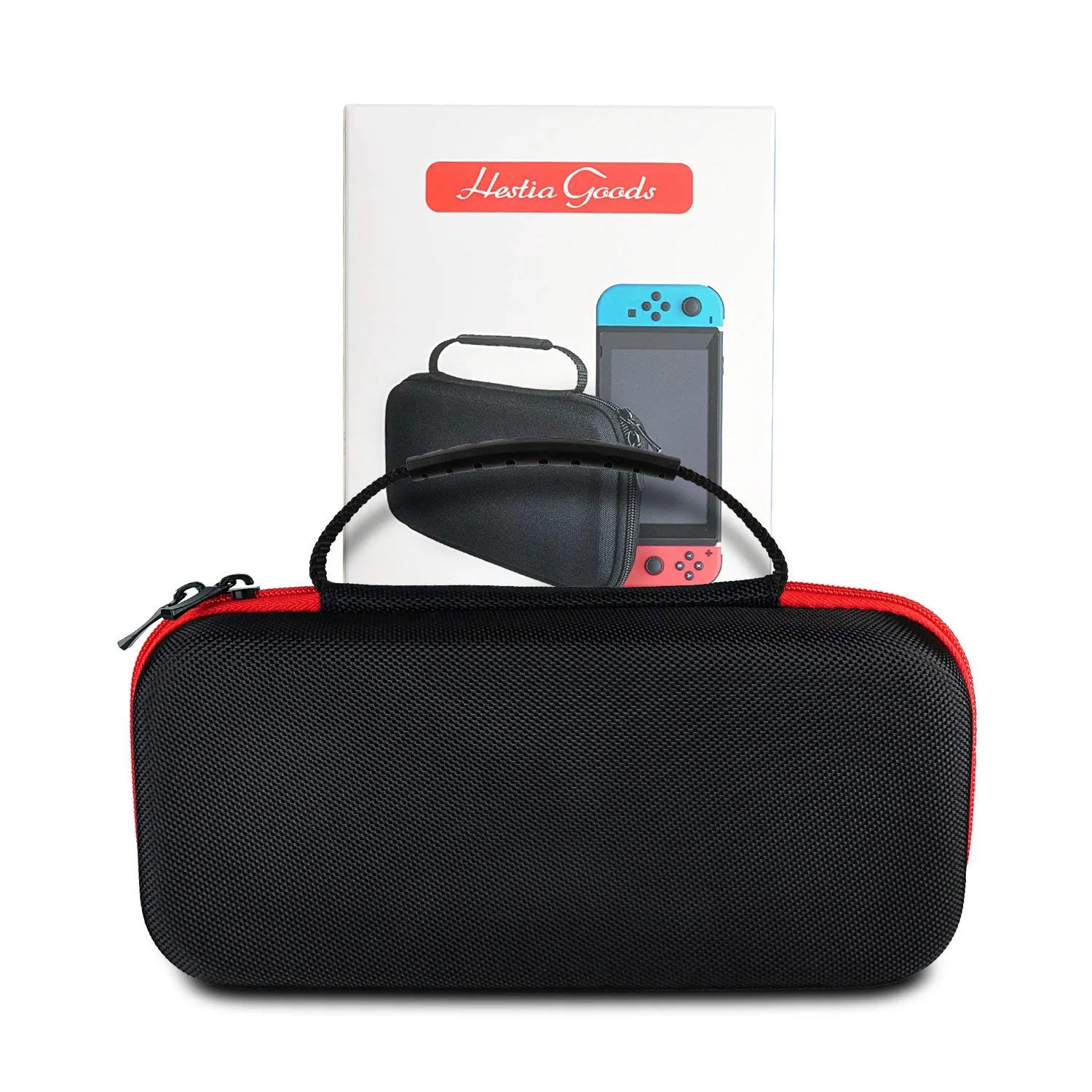 daydayup Custodia per Interruttore e Pellicola Protettiva in Vetro Temperato Compatibile con Nintendo Switch - Custodia Rigida da Viaggio Deluxe per Console Nintendo Switch e Accessori (Rosso) - immagine 7