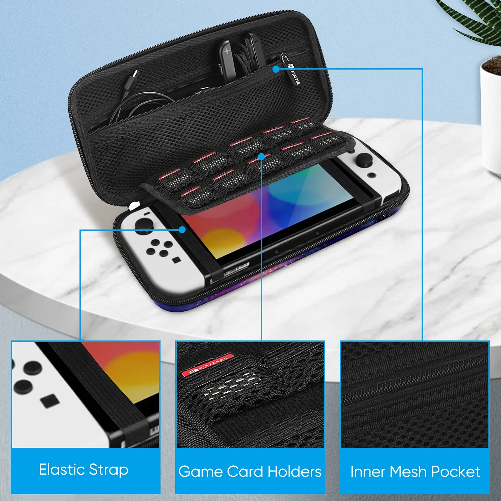 FINTIE Custodia per Nintendo Switch Modello OLED 7.0" / Switch 6.2" - immagine 3