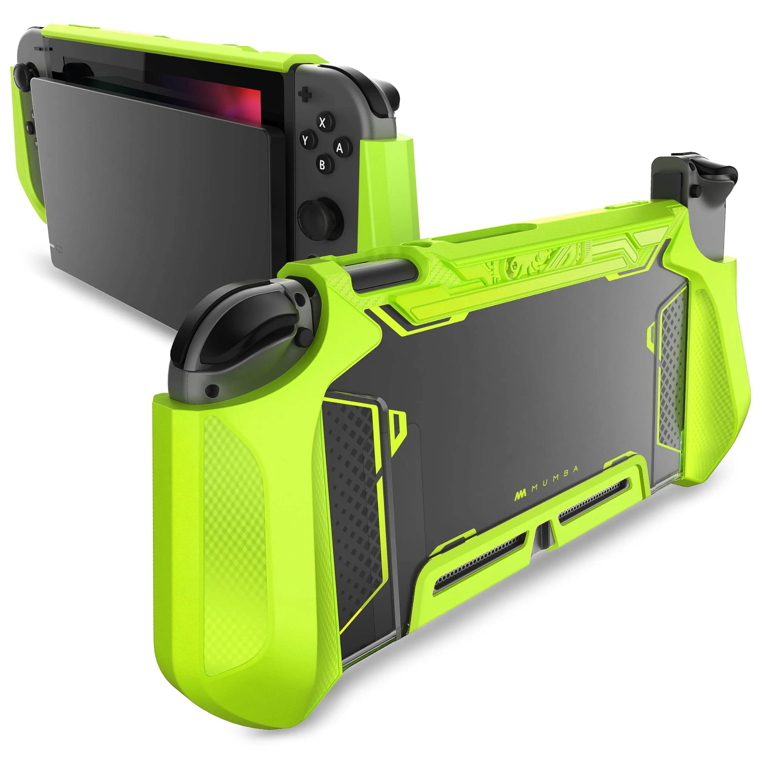 Mumba Custodia per Nintendo Switch, robusta custodia protettiva ibrida in TPU, per Nintendo Switch, colore: verde - immagine 1