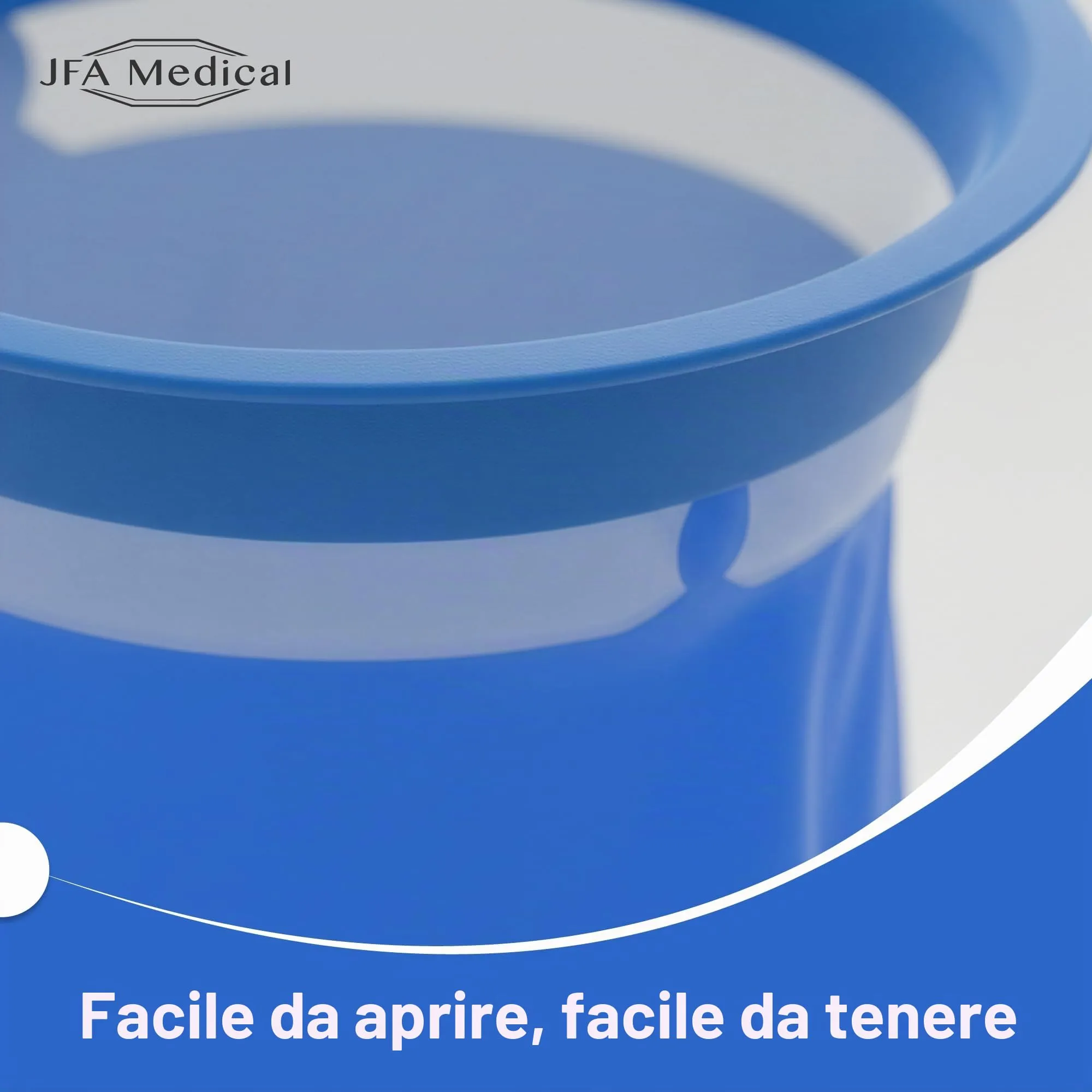 JFA Medical - Confezione da 50 sacchetti sanitari usa e getta per vomito, 1000 ml, per viaggi o emergenze ospedaliere o mal d’aria, con boccaglio - immagine 3