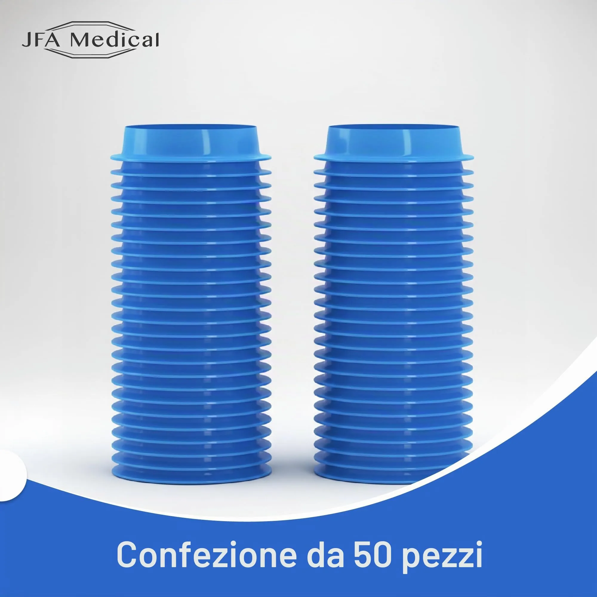 JFA Medical - Confezione da 50 sacchetti sanitari usa e getta per vomito, 1000 ml, per viaggi o emergenze ospedaliere o mal d’aria, con boccaglio - immagine 4