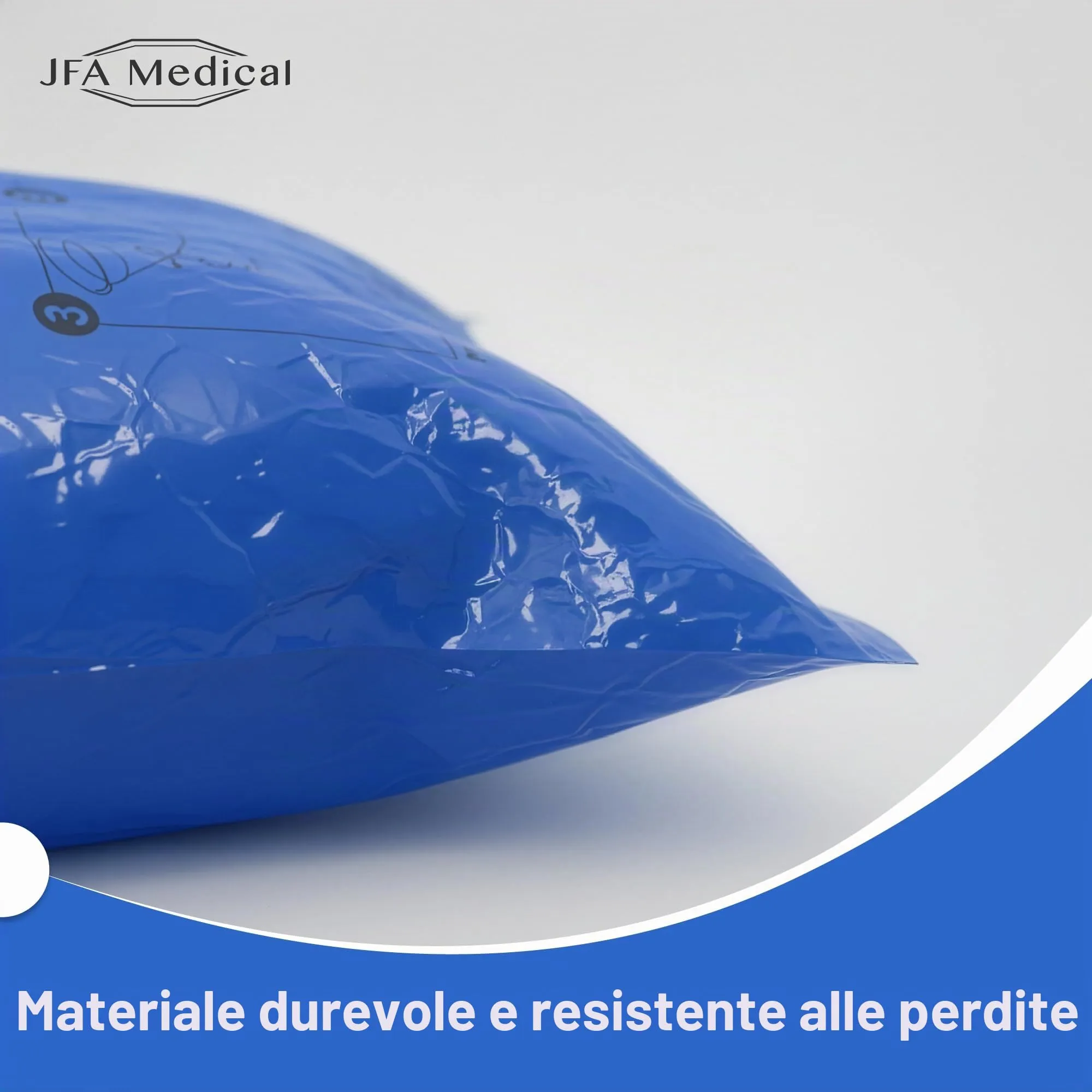JFA Medical - Confezione da 50 sacchetti sanitari usa e getta per vomito, 1000 ml, per viaggi o emergenze ospedaliere o mal d’aria, con boccaglio - immagine 6