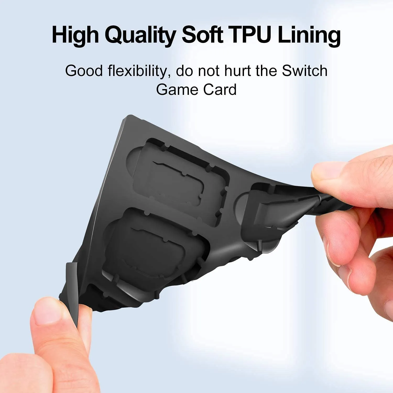 Custodia per Schede di Gioco Magnetiche per Nintendo Switch,Switch Lite & Switch OLED con 16 Slot per Schede di Gioco e 16 Slot per Schede Micro SD,Organizer di Gioco Antiurto Resistente All'acqua (D) - immagine 4