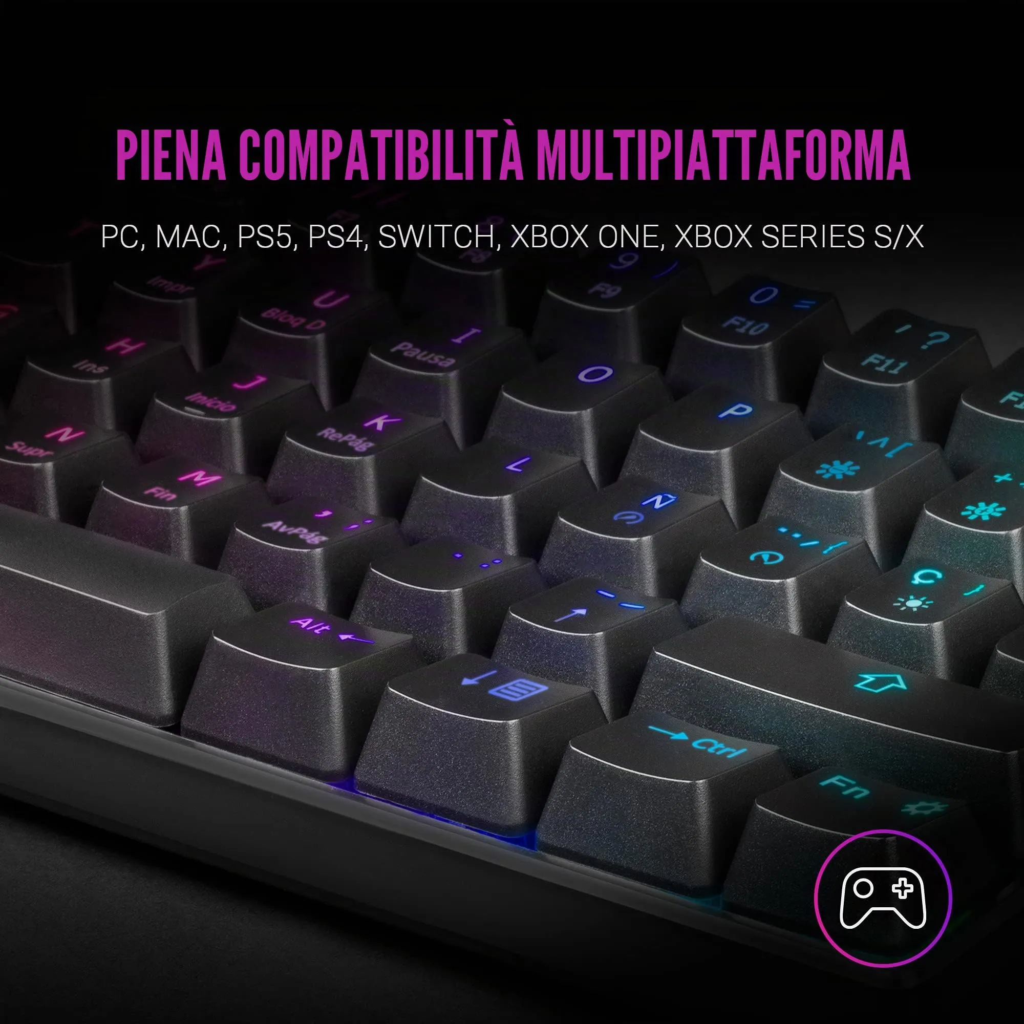 Mars Gaming MARSGAMING Mkminibes, Nero - immagine 5