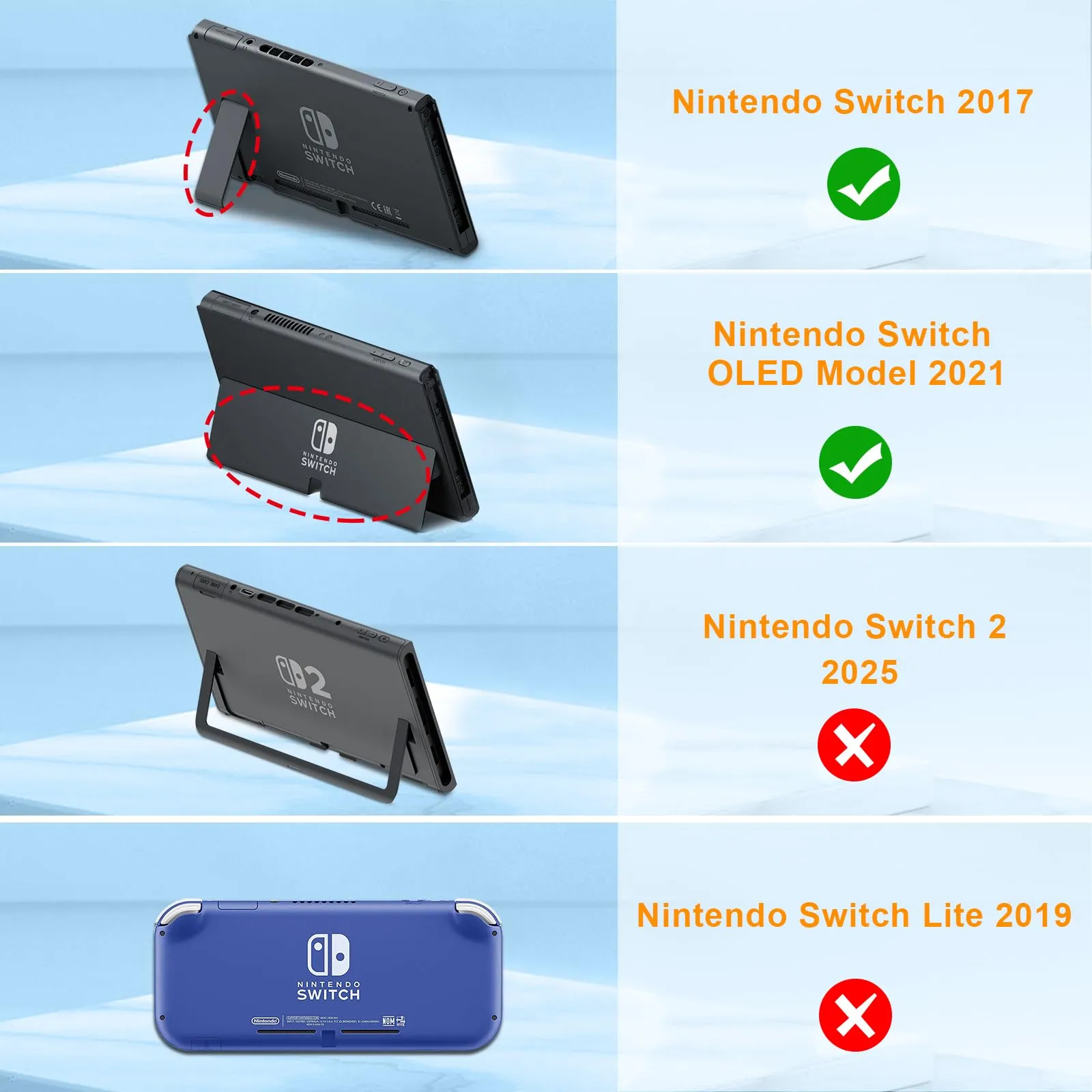 FINTIE Custodia da trasporto per Nintendo Switch OLED modello 2021/Switch 2017 - [antiurto] Custodia protettiva rigida da viaggio con 10 slot per schede di gioco per console Switch Joy-Con e - immagine 2