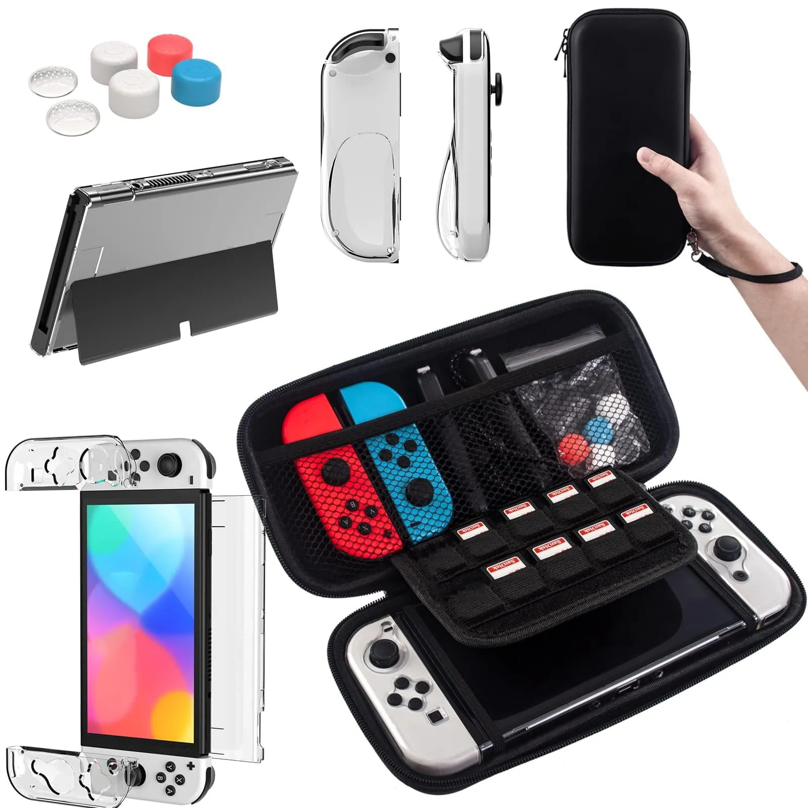Teyomi Custodia Compatibile con Nintendo Switch OLED con Cover per Dock - immagine 1