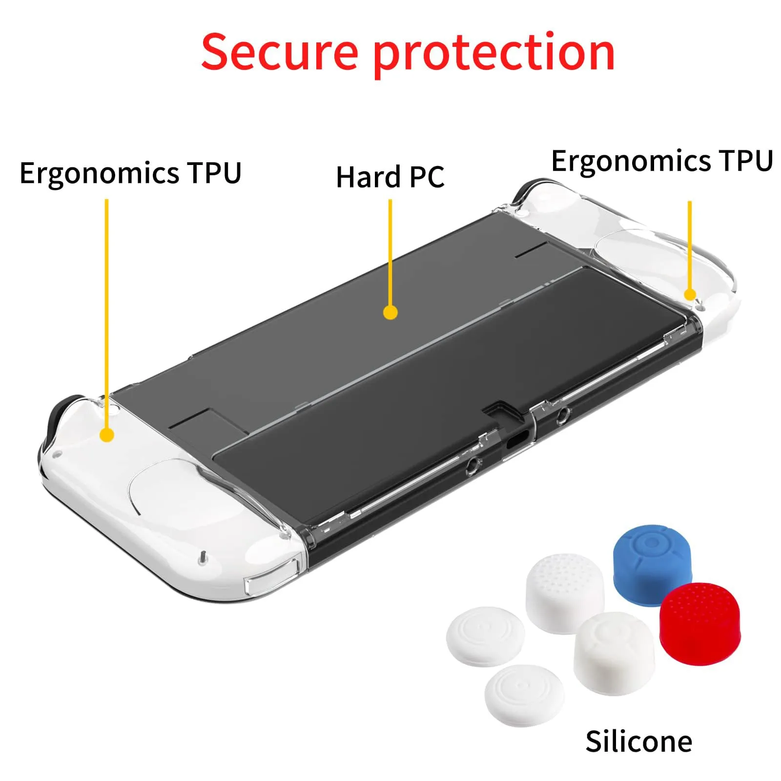 Teyomi Custodia Compatibile con Nintendo Switch OLED con Cover per Dock - immagine 8