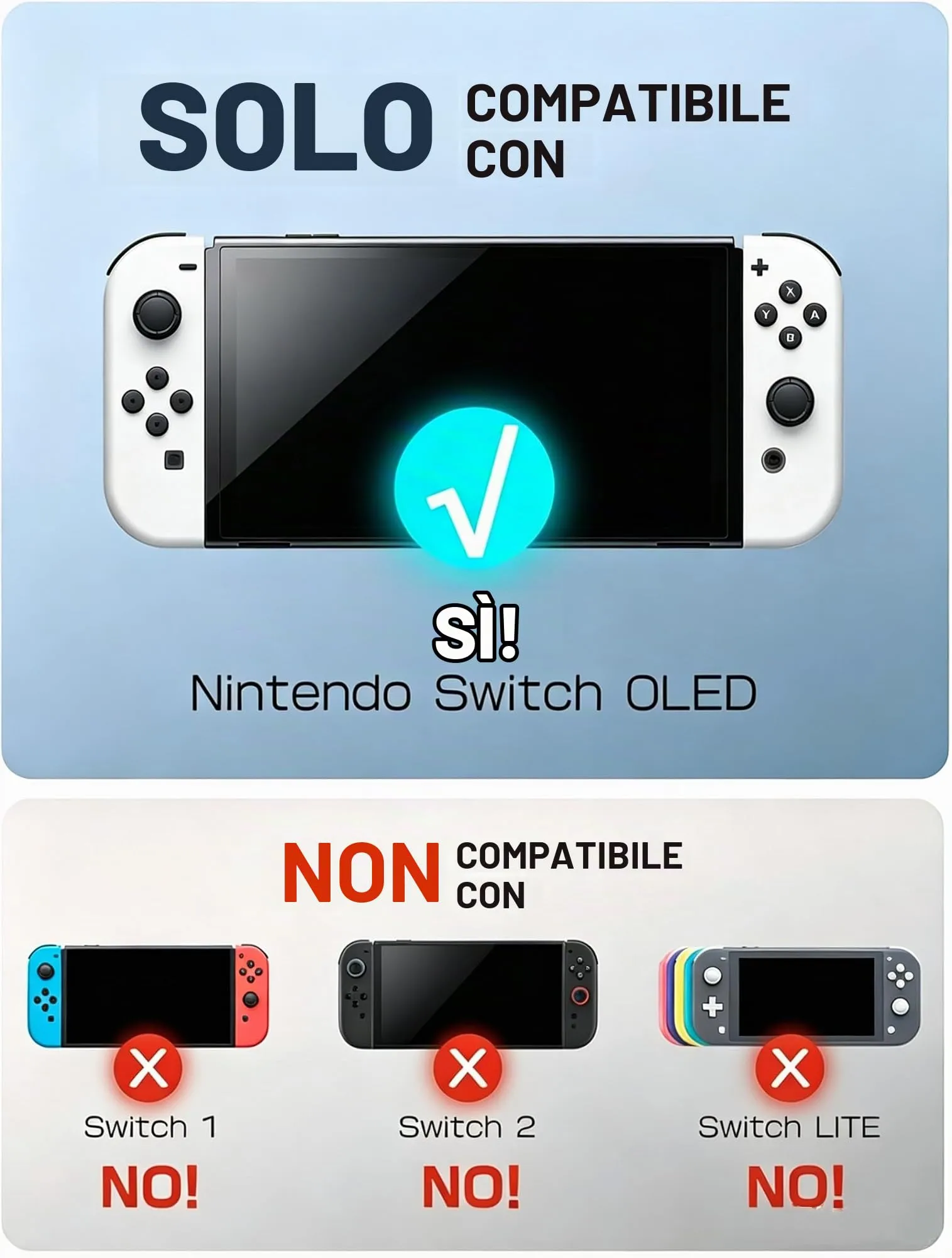 mumba Custodia Dockable per Nintendo Switch OLED 2021, [Blade Serie] Accessori Cover Protettiva Grip TPU Compatibile con Joy-Con Controller (Nero) - immagine 2