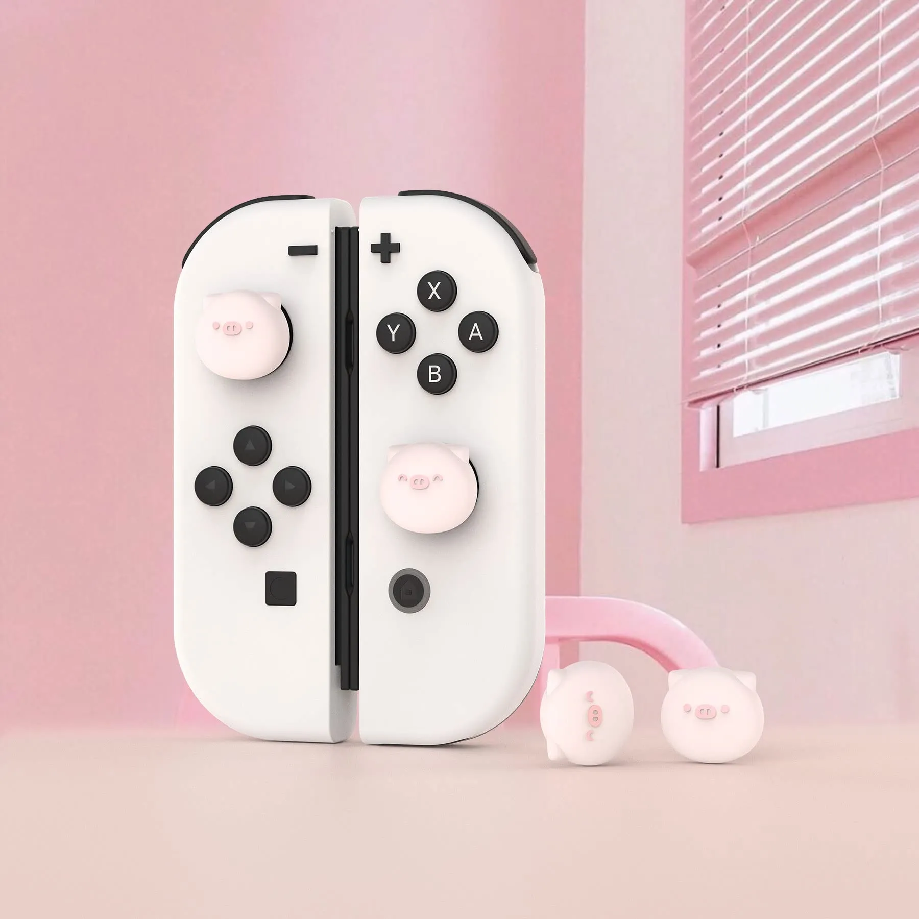 playvital Gommini per Nintendo Switch, Porcellino Paffuto - immagine 5