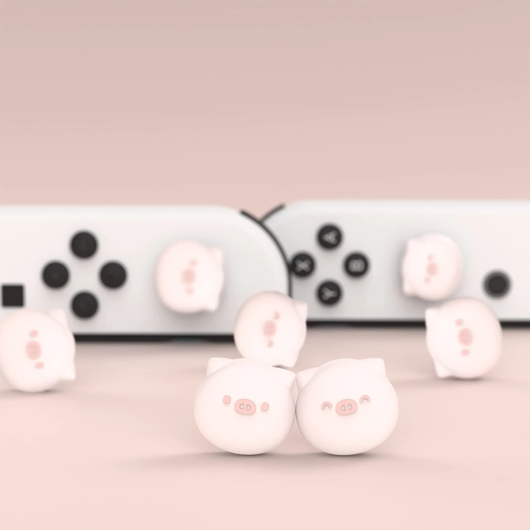 playvital Gommini per Nintendo Switch, Porcellino Paffuto - immagine 6