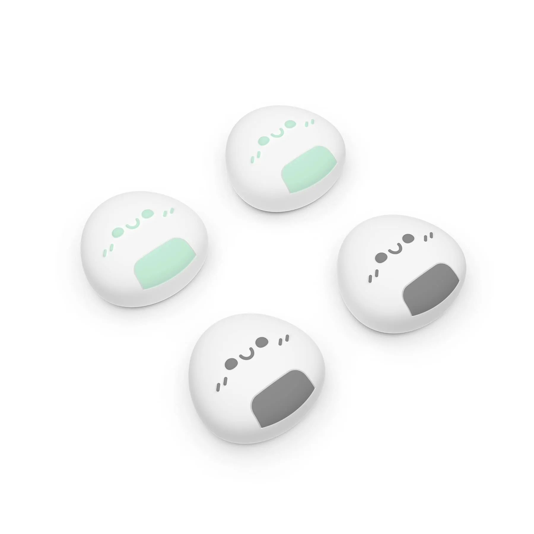 playvital Gommini per Nintendo Switch, Onigiri-Nero&Verde - immagine 1