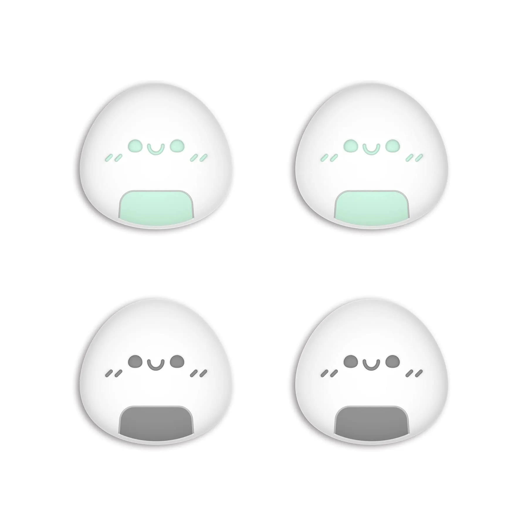 playvital Gommini per Nintendo Switch, Onigiri-Nero&Verde - immagine 8