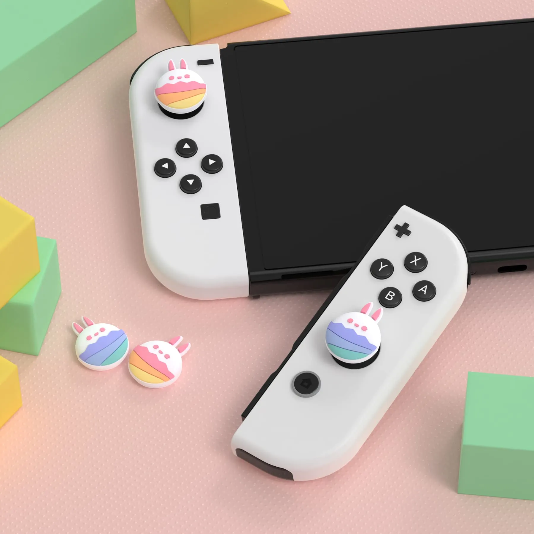 playvital Gommini per Nintendo Switch, Coniglietto di Pasqua - immagine 3