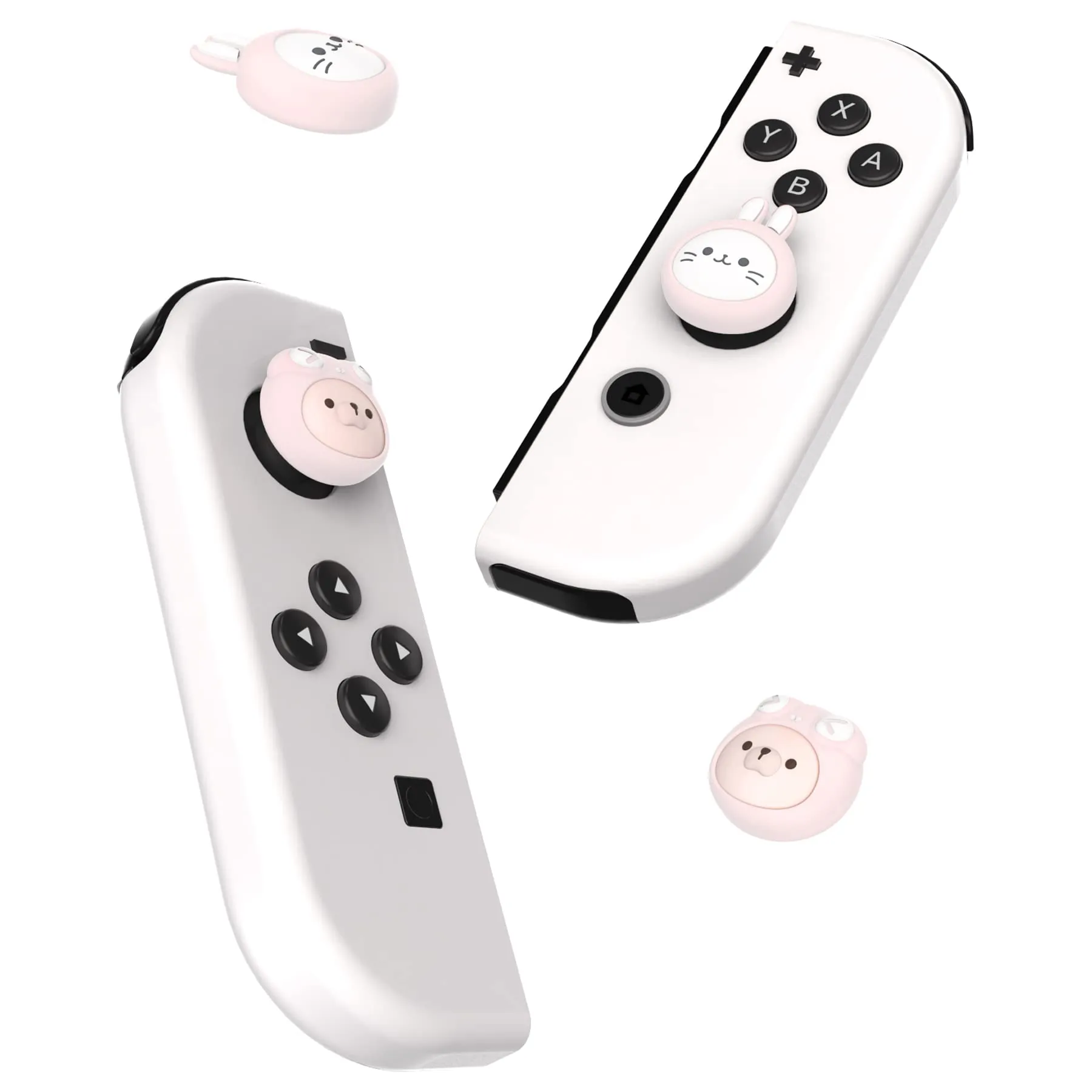 PlayVital Gommini per Nintendo Switch, Gattini&Cuccioli-Rosa - immagine 5