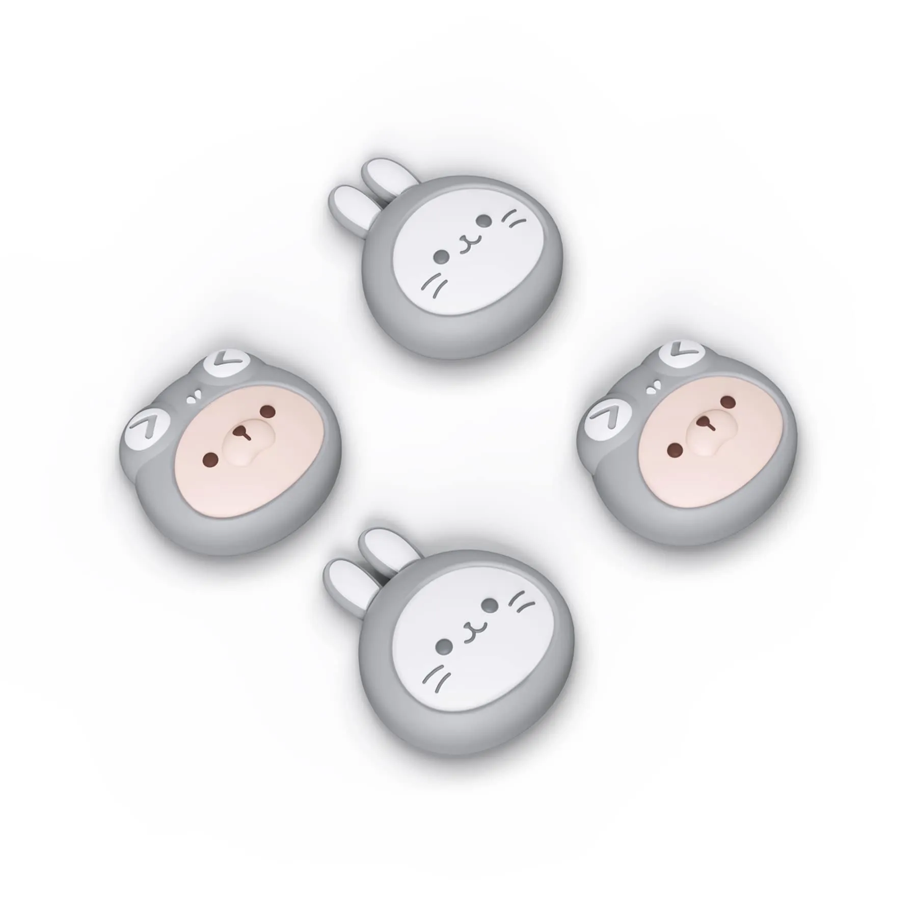 playvital Gommini per Nintendo Switch, Gattini&Cuccioli-Grigio - immagine 1