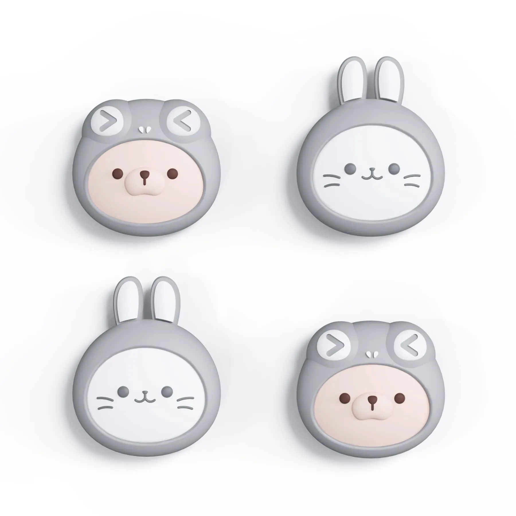 playvital Gommini per Nintendo Switch, Gattini&Cuccioli-Grigio - immagine 6