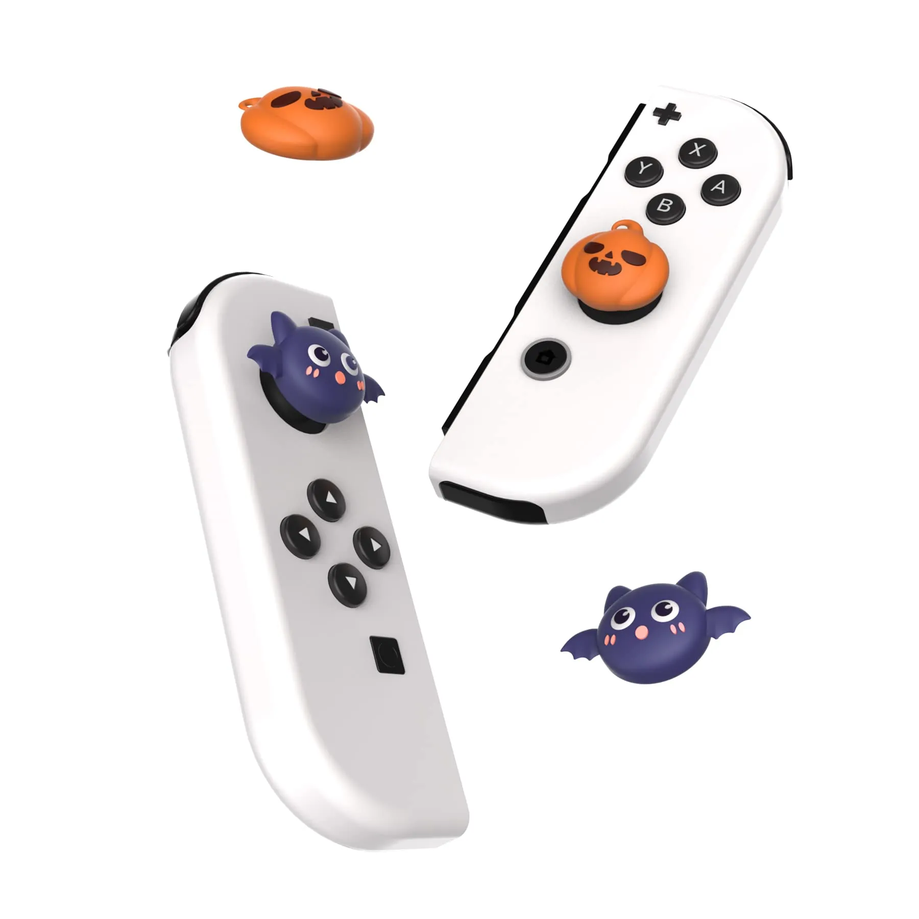 playvital Gommini per Nintendo Switch, Pipistrello Zucca di Halloween - immagine 5