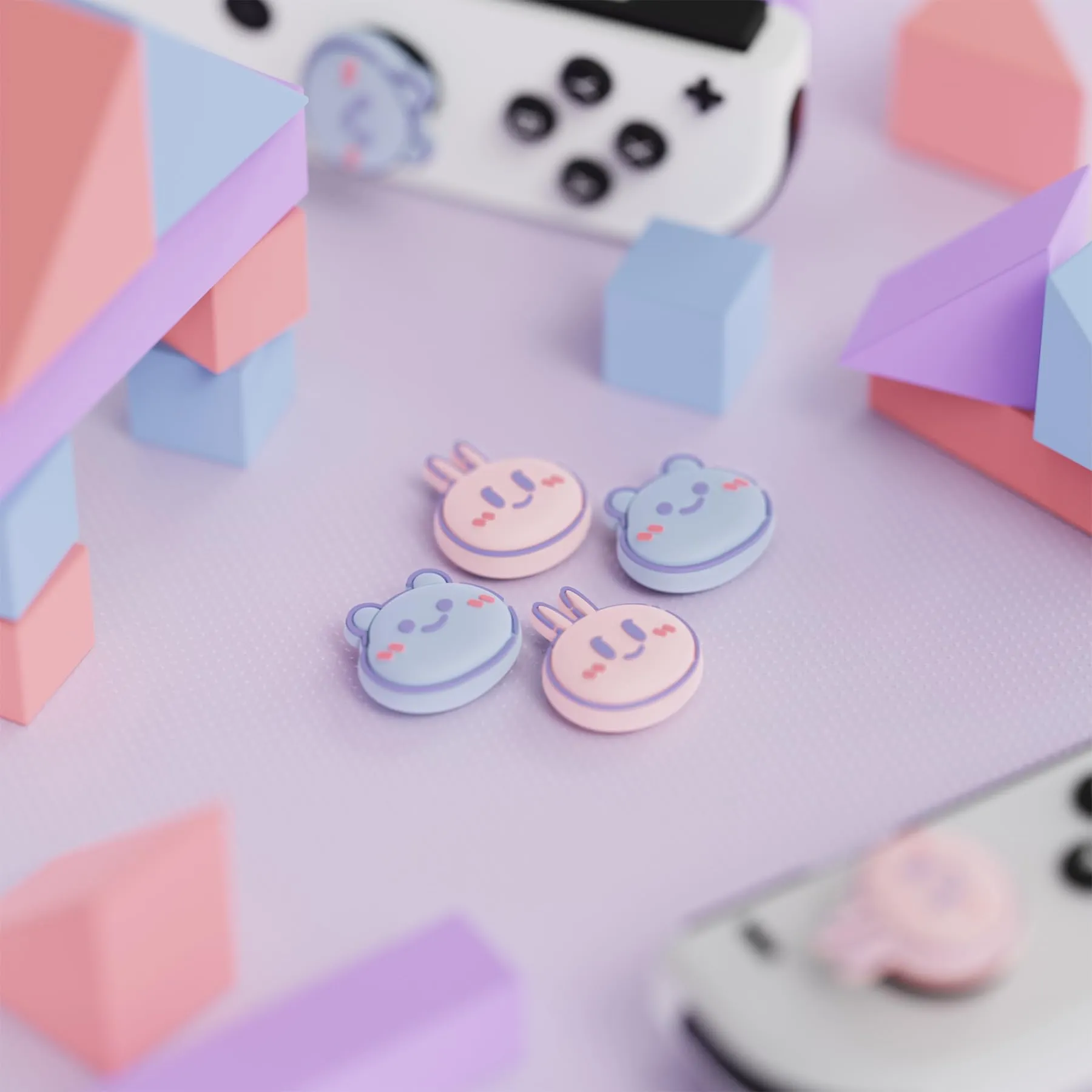 playvital Gommini per Nintendo Switch, Orso&Coniglietto Carino - immagine 4