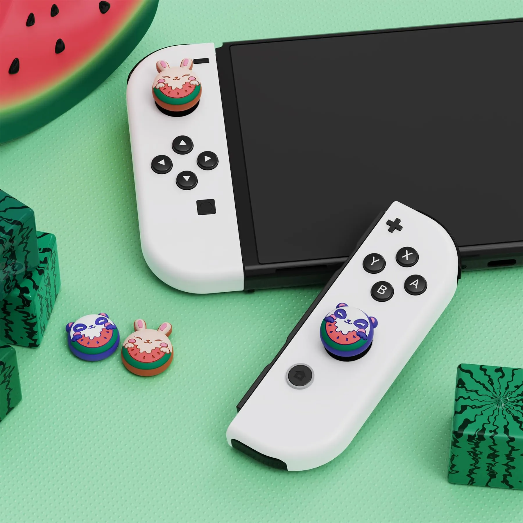 playvital Gommini per Nintendo Switch, Dolcetti al Melone Duo - immagine 2