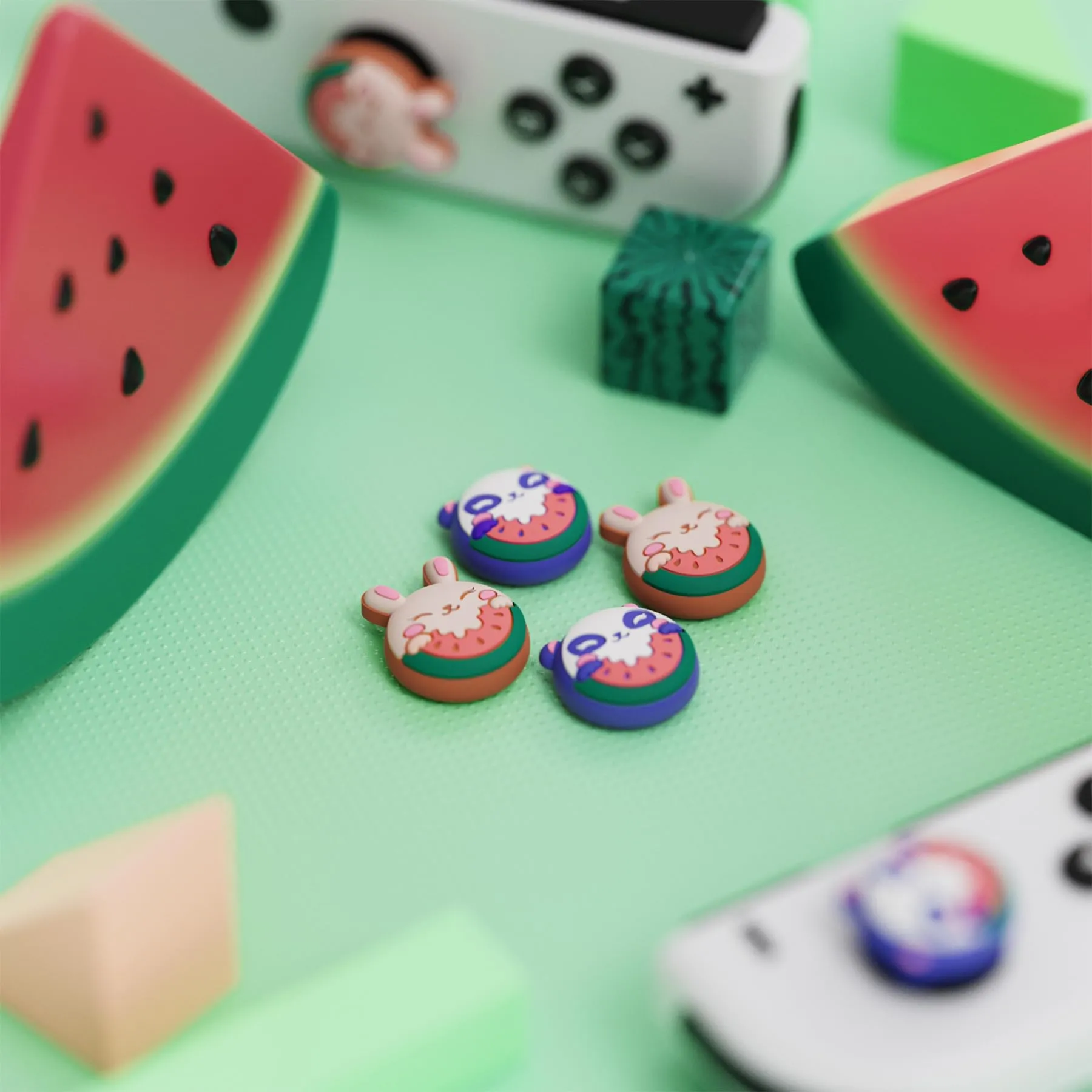 playvital Gommini per Nintendo Switch, Dolcetti al Melone Duo - immagine 4