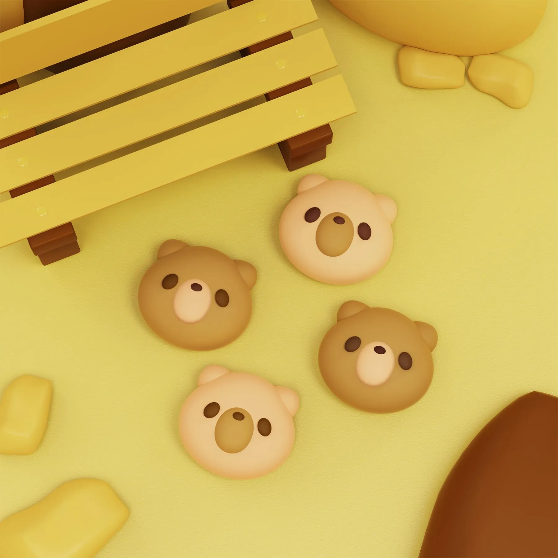playvital Gommini per Nintendo Switch, Orso Accogliente - immagine 4