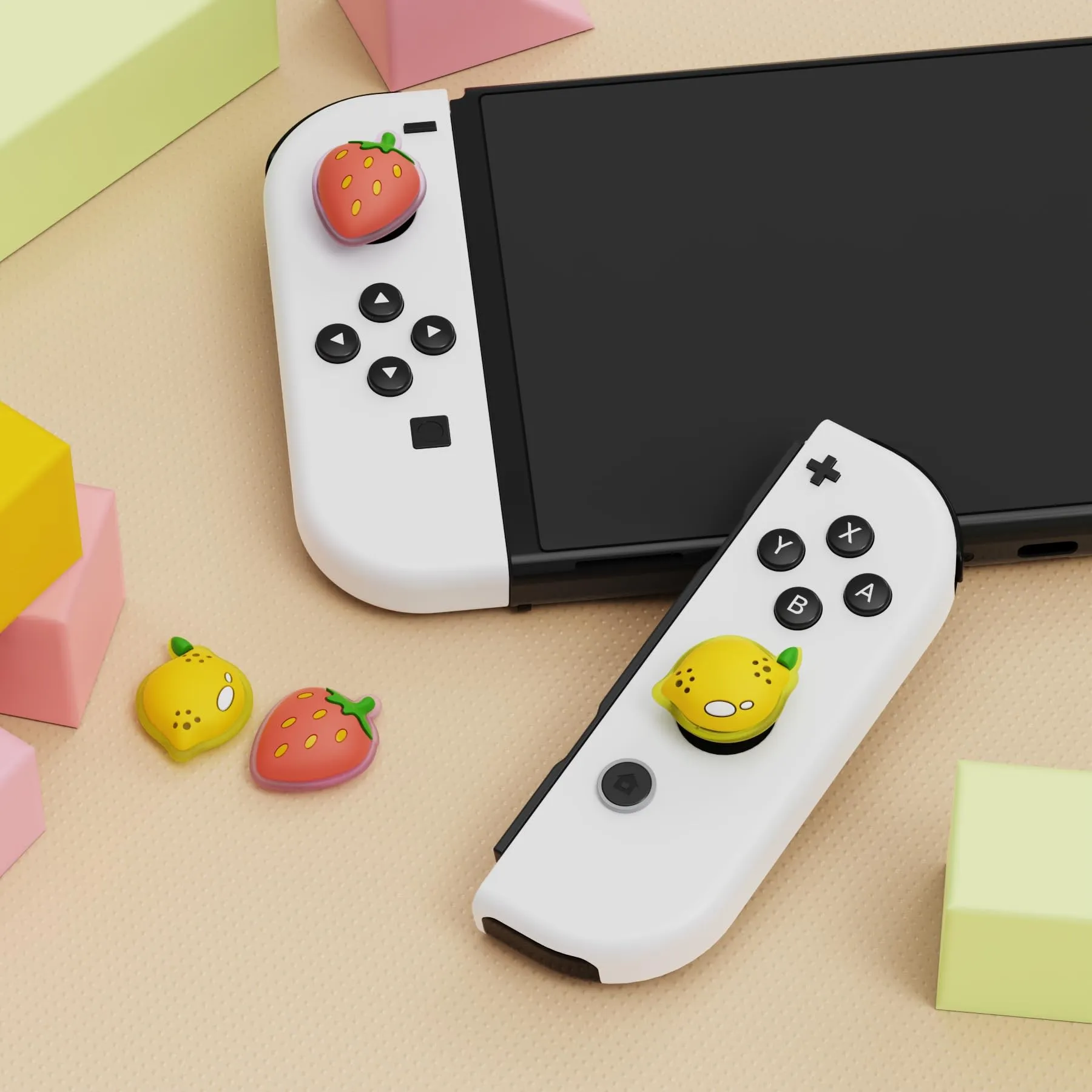 playvital Gommini per Nintendo Switch, Limone&Fragola - immagine 2