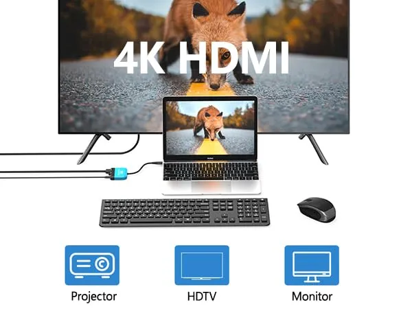 RREAKA Switch Dock per Nintendo OLED, 3 in 1 Adapter TV con HDMI 4K, porta USB 3.0, carica Type C 100W, portatile Docking Station Viaggio - immagine 4