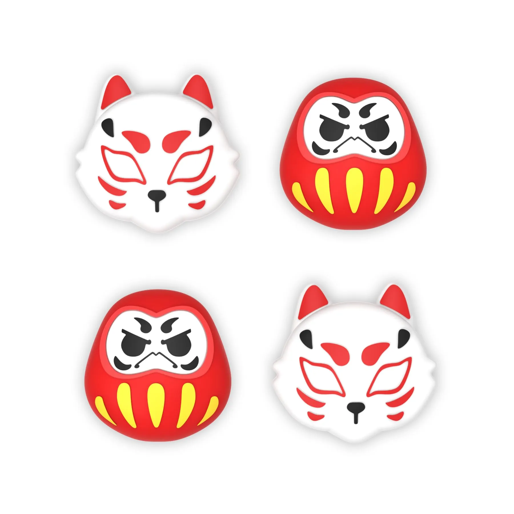 playvital Gommini per Nintendo Switch, Daruma&Kitsune - immagine 1