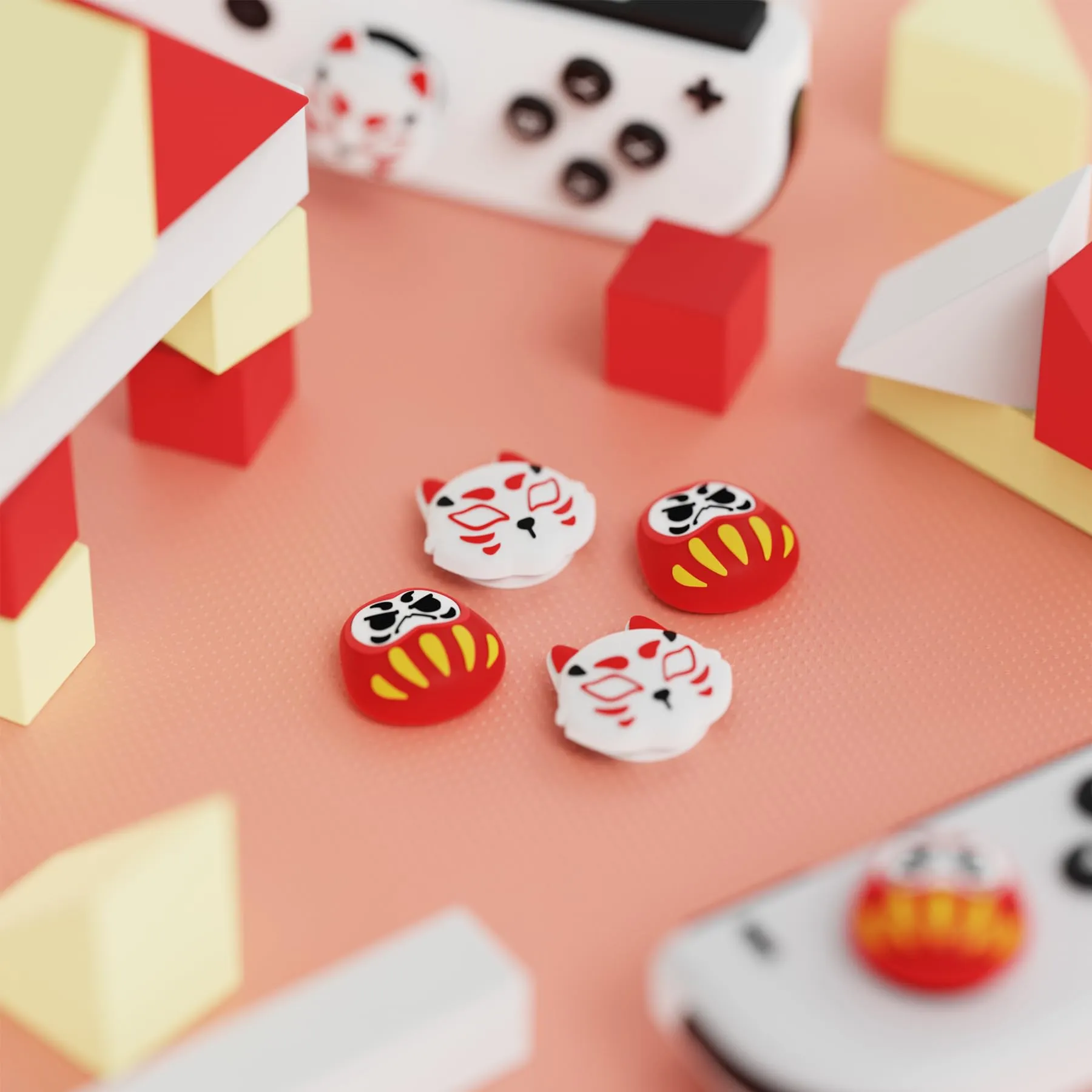 playvital Gommini per Nintendo Switch, Daruma&Kitsune - immagine 4