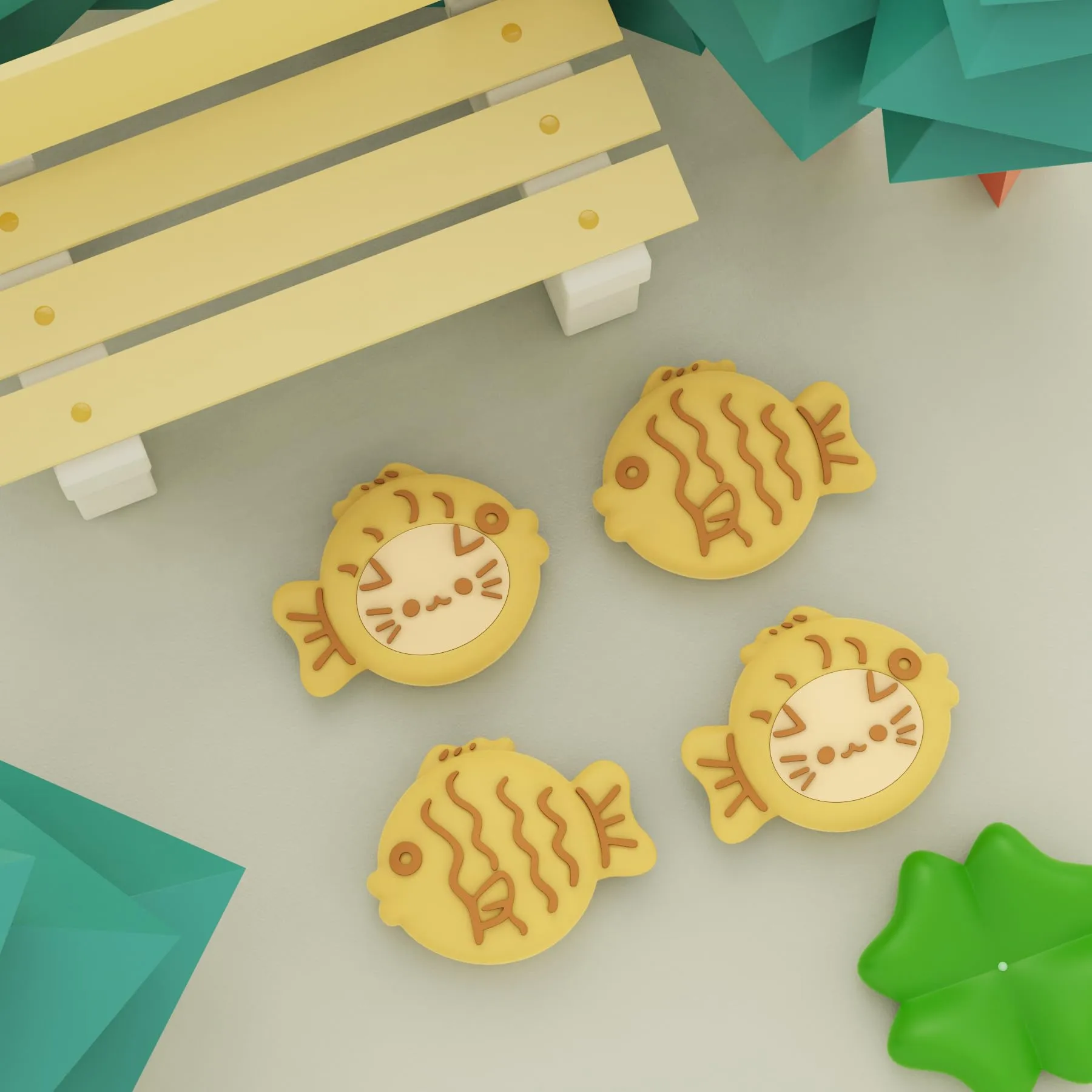 playvital Gommini per Nintendo Switch, Taiyaki Gatto - immagine 2