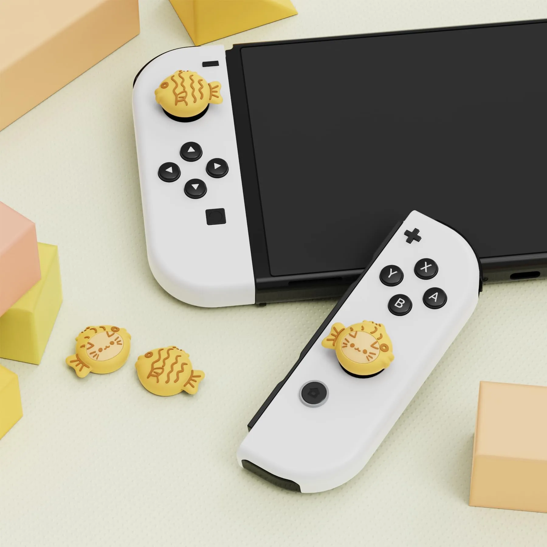 playvital Gommini per Nintendo Switch, Taiyaki Gatto - immagine 3