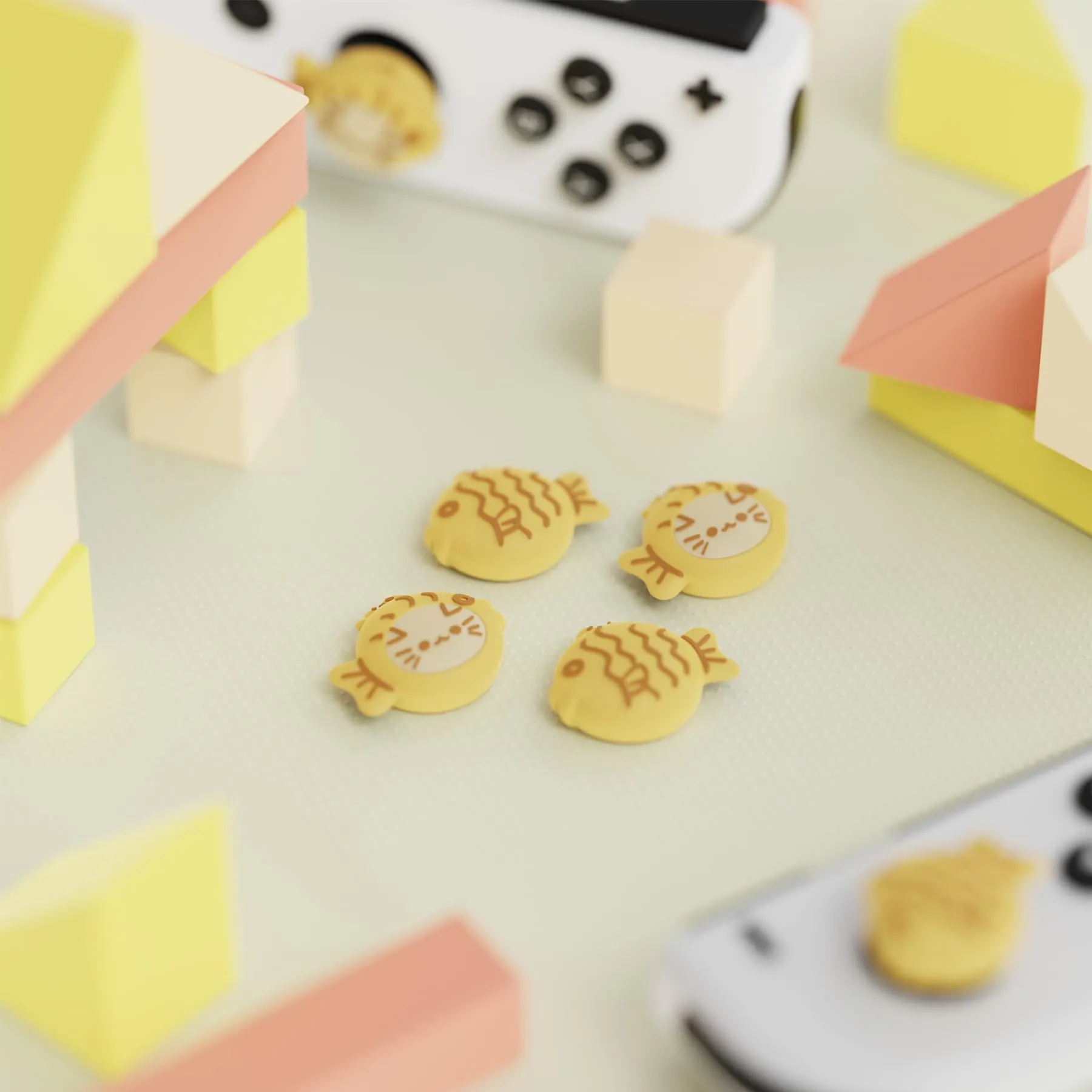 playvital Gommini per Nintendo Switch, Taiyaki Gatto - immagine 4