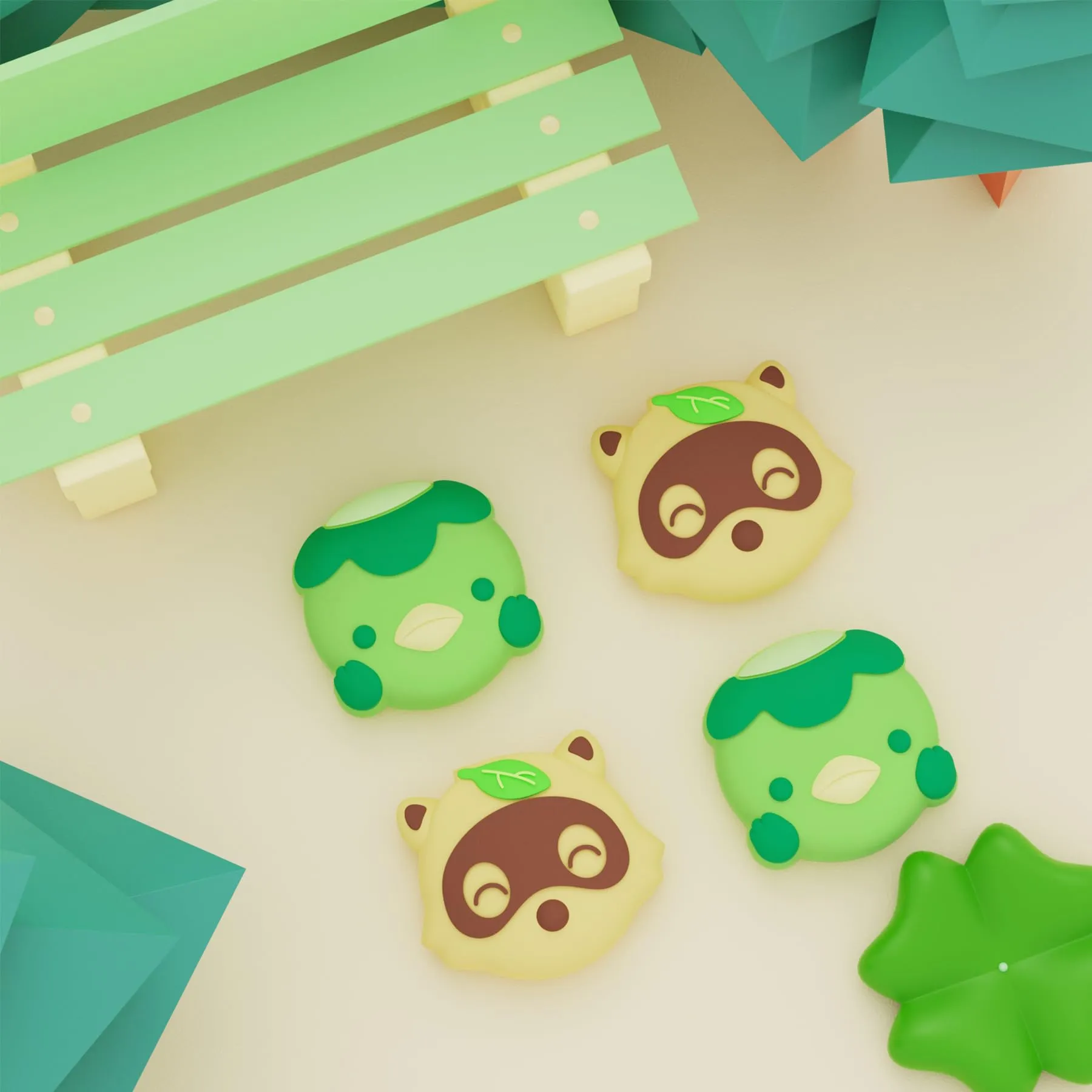 playvital Gommini per Nintendo Switch, Tanuki&Kappa - immagine 2