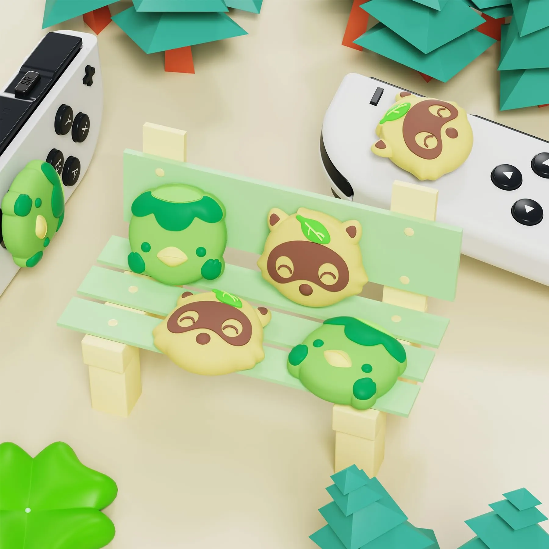 playvital Gommini per Nintendo Switch, Tanuki&Kappa - immagine 6