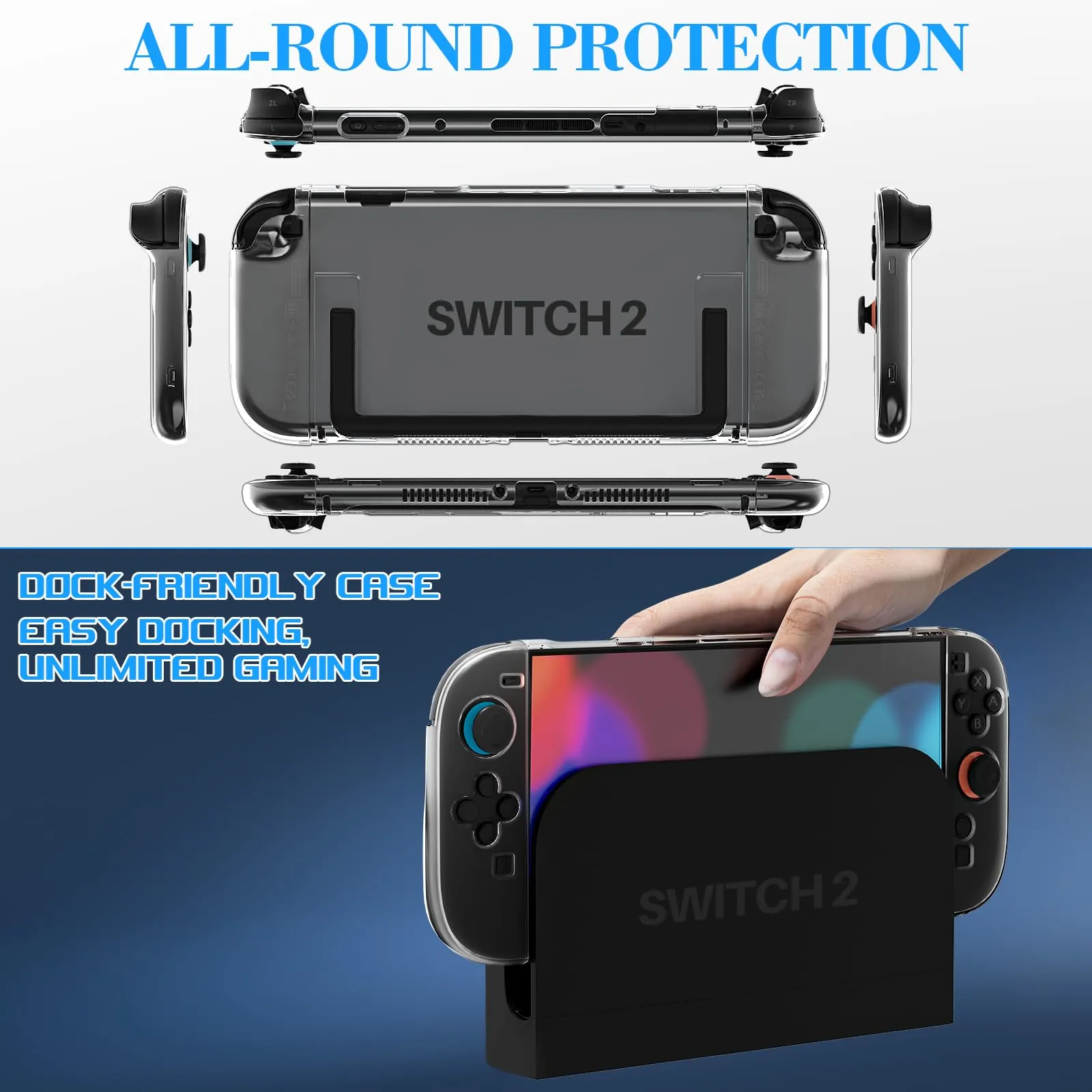 Teyomi Custodia Compatibile con Nintendo Switch 2 con Cover per Dock - immagine 3
