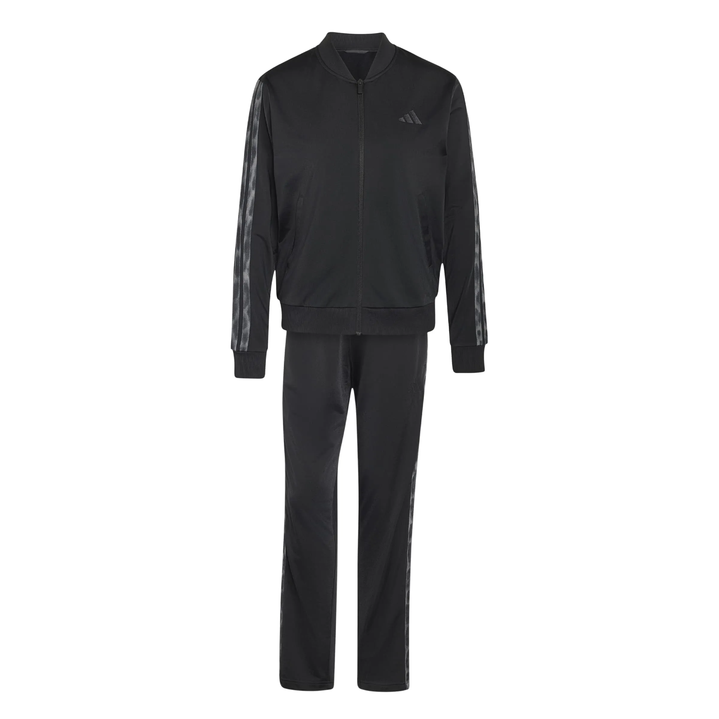 adidas Donna Essentials 3-Stripes Track Suit, Black/Black, S - immagine 1