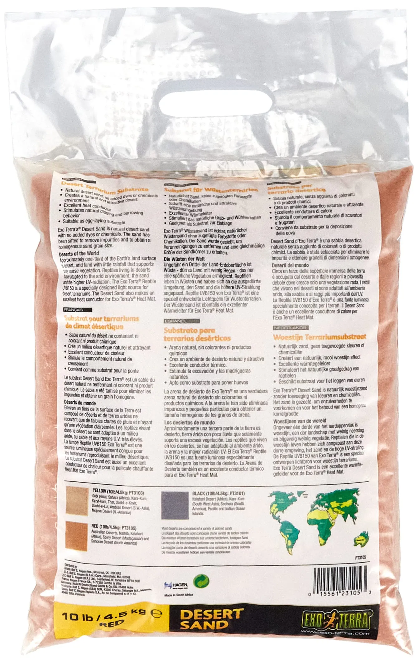 Exo Terra Desert Sand Sabbia Deserto Rosso 4,5kg - immagine 2
