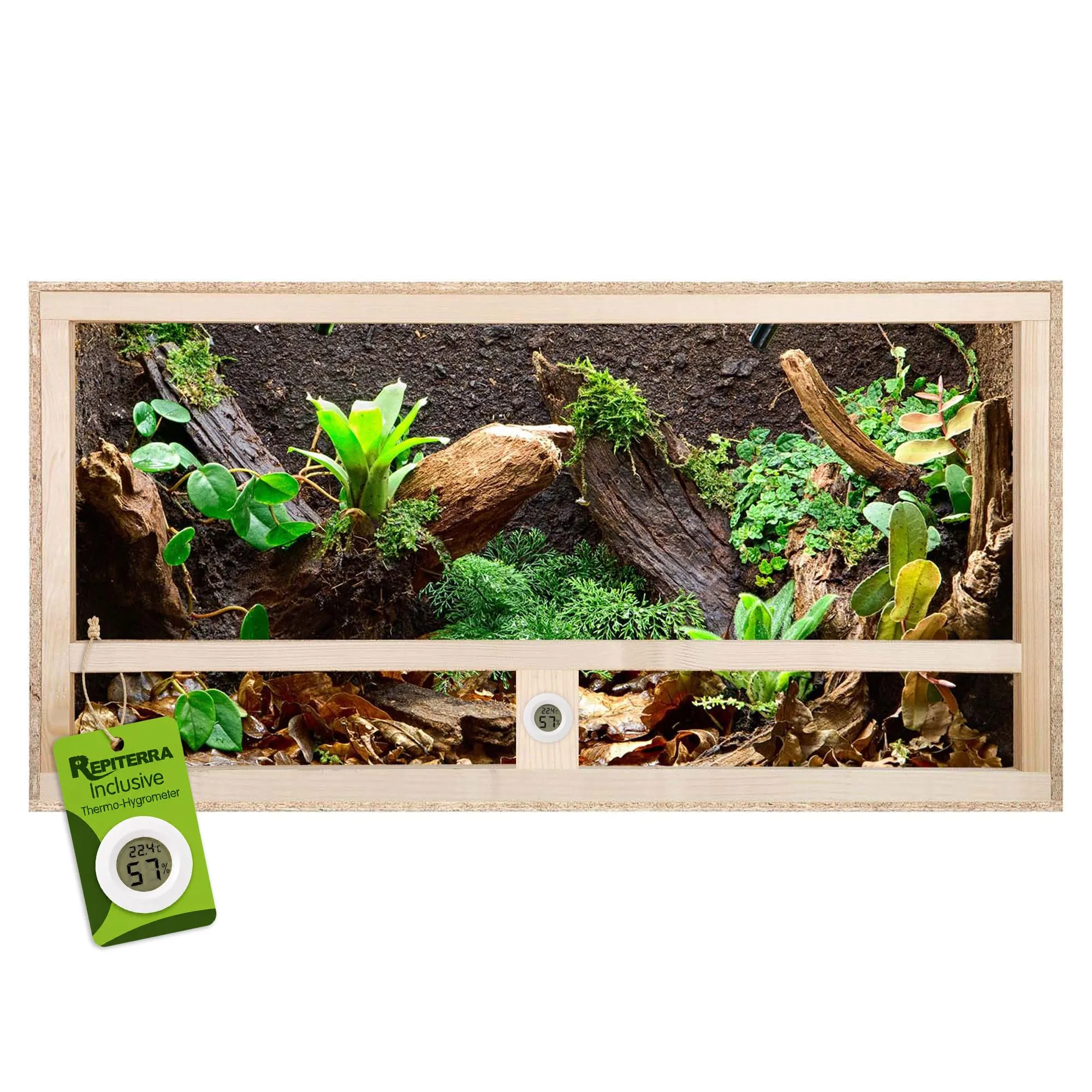 Terrario per lucertole di serpenti gechi - ventilazione laterale 60x30x30x30 cm - rettili - immagine 1