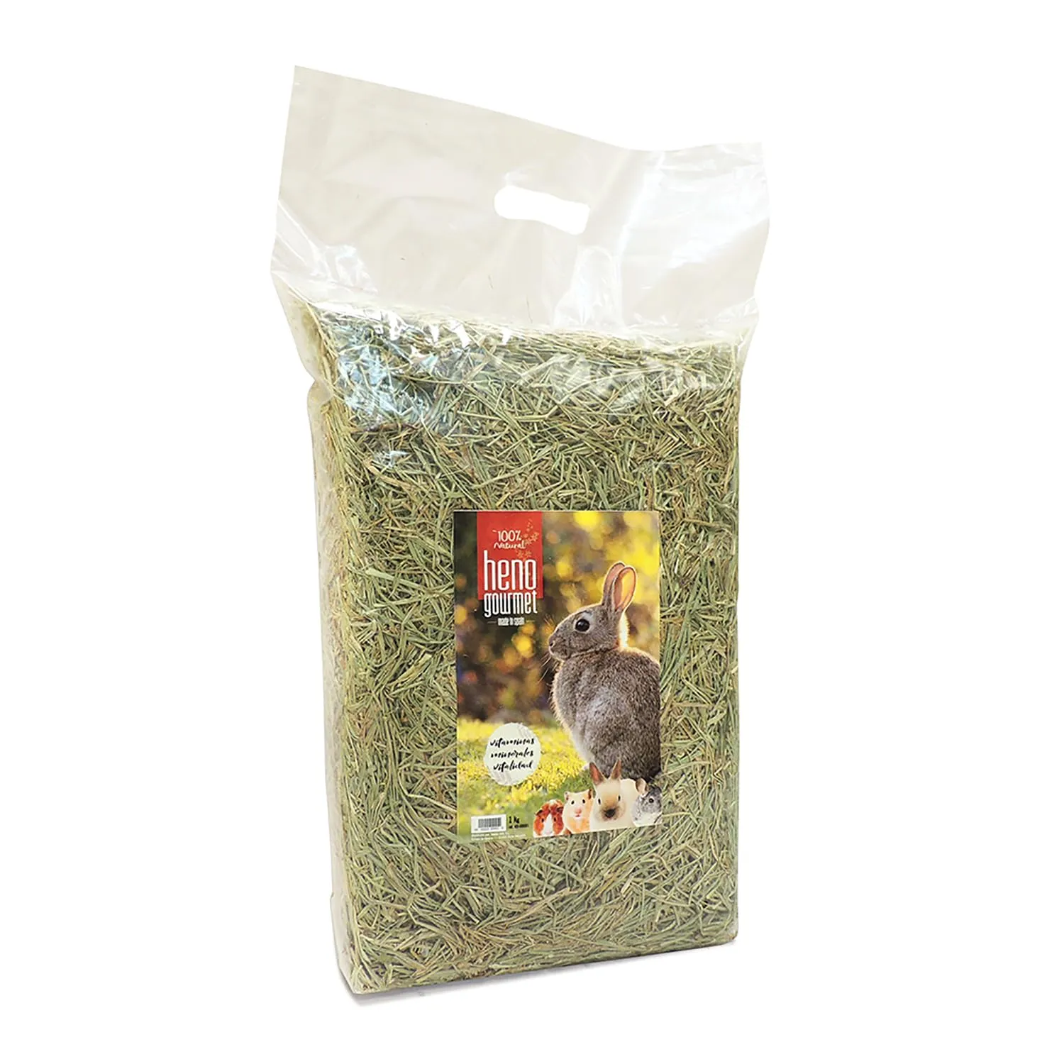 Heno Gourmet, 500 g, 100% naturale, ricco di fibre, ideale per conigli, porcellini d'India e furetti, supporta la digestione e la salute dentale - immagine 1