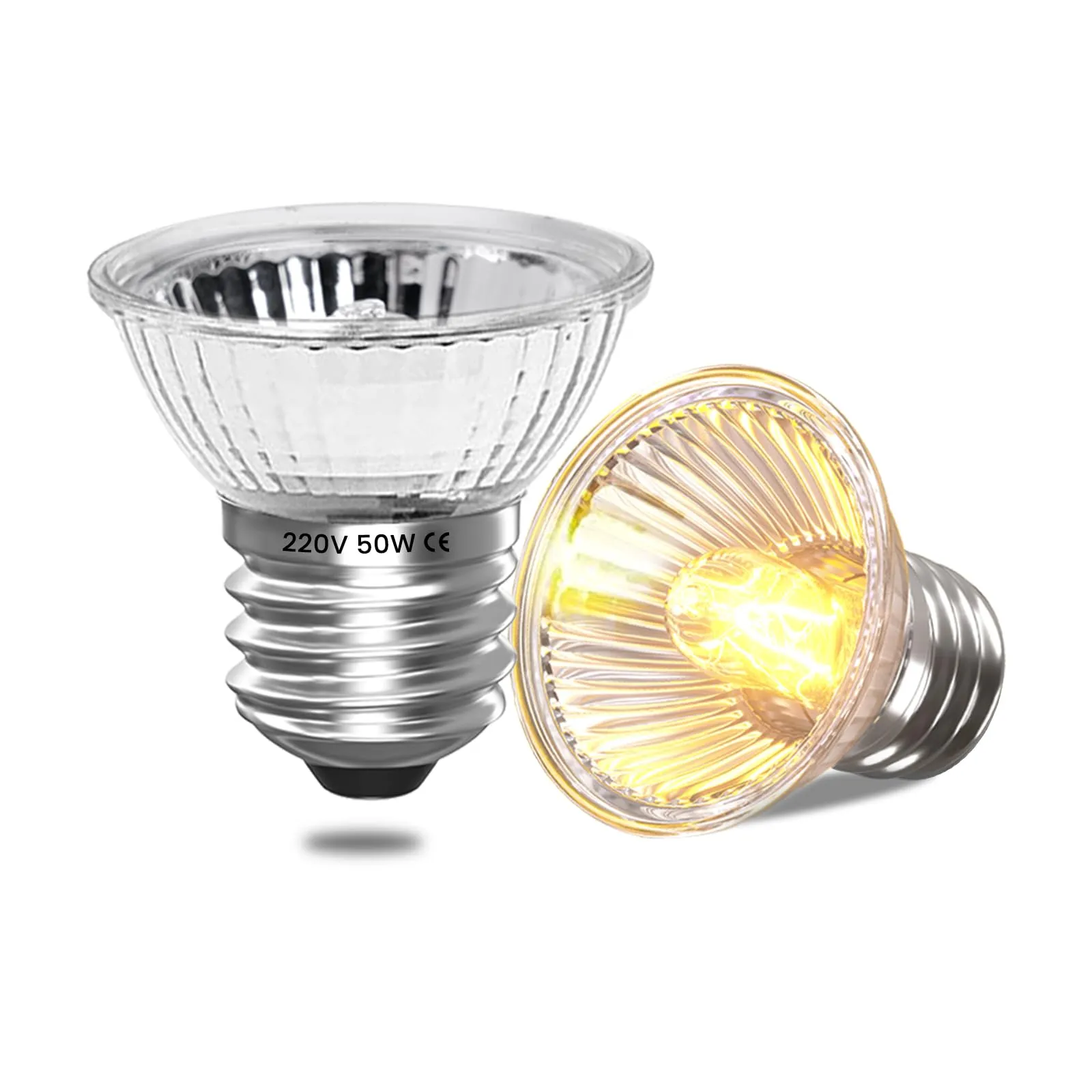 Bonlux Lampadina E27 UVA UVB 50W Lampada Riscaldante Tartarughe di terra, Lampada UV Tartarughe d'acqua, Lampadine Acquario Lampade Riscaldanti per Rettili, Animali, Pulcini (Dimmerabile, 2 Pezzi) - immagine 1
