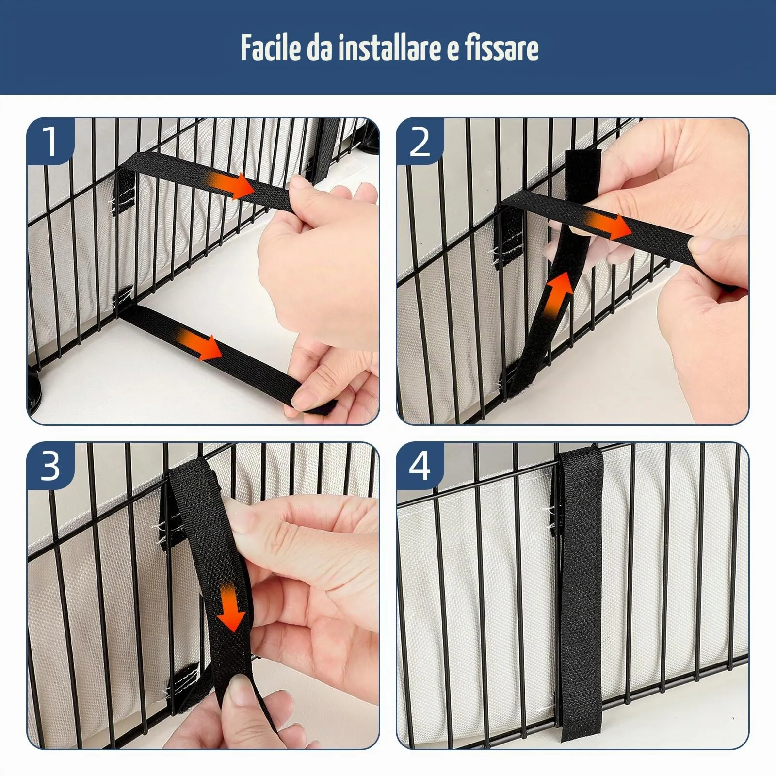 Mfsdai Impermeabile Oxford Tessuto Habitat per Guinea Pig Pet Cage(Gabbia Non Inclusa),Guinea Pig lettiera Gabbie Liner per Fai da Te Gabbia per Animali di Piccole Dimensioni,Lavabile Pipi Pads L - immagine 4