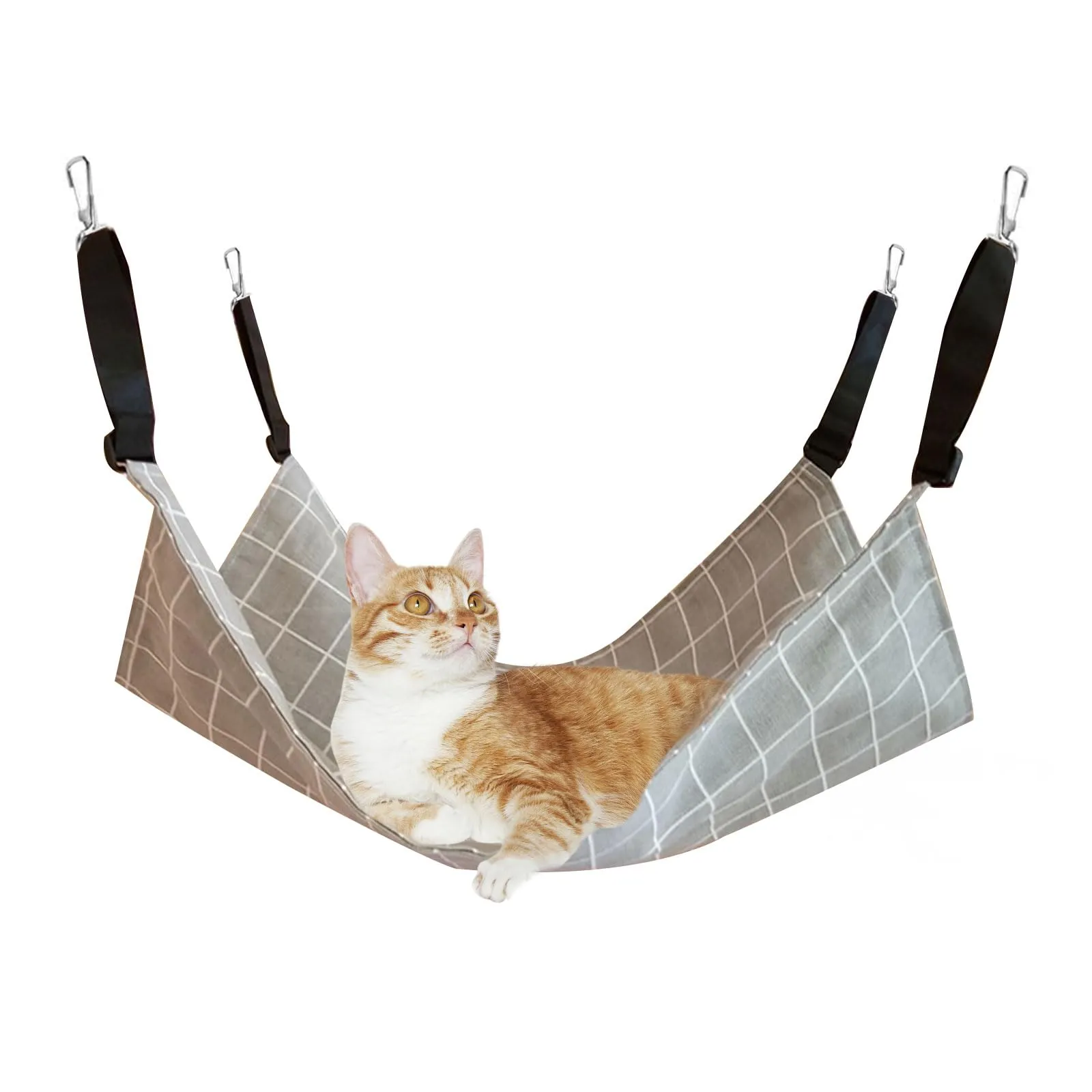 Amaca per gatti con supporto regolabile, adatta per animali domestici con peso non superiore a 9 kg (57 x 47 cm) - immagine 1