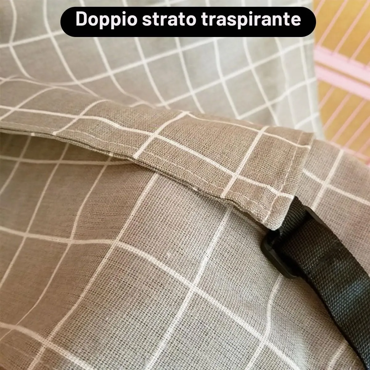 Amaca per gatti con supporto regolabile, adatta per animali domestici con peso non superiore a 9 kg (57 x 47 cm) - immagine 3