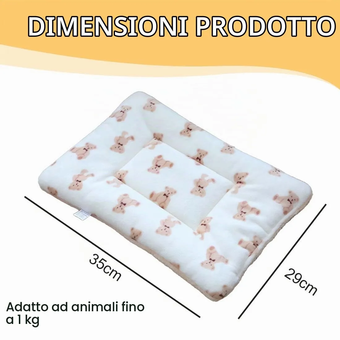 caldo e soffice lettino per animali domestici in pile Letto in Peluche per Piccoli Animali, Caldo Letto per Porcellini D'india, Calda Coperta per Porcellino D'india, Casetta per Conigli - immagine 6