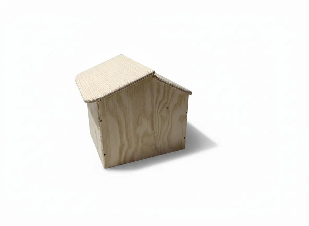 Casetta per tartarughe di terra ricco porcellini d'india in legno multistrato terrario senza fondo ricorevo casa chalet villetta gabbia terrario rettili serpenti 30x30x23 (Naturale Porcellino D'india) - immagine 5