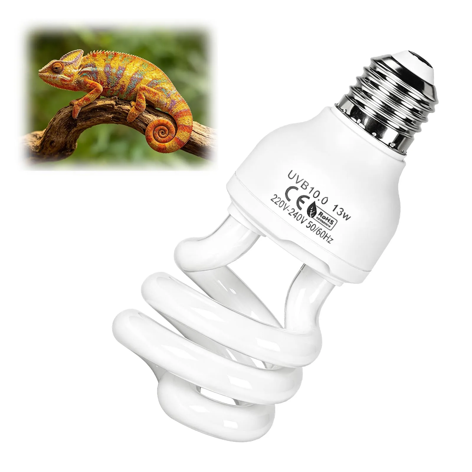 LALAGO 13W UVB 10,0 Lampada UVB per Terrario, Lampadina UVA/UVB per Rettili - immagine 1